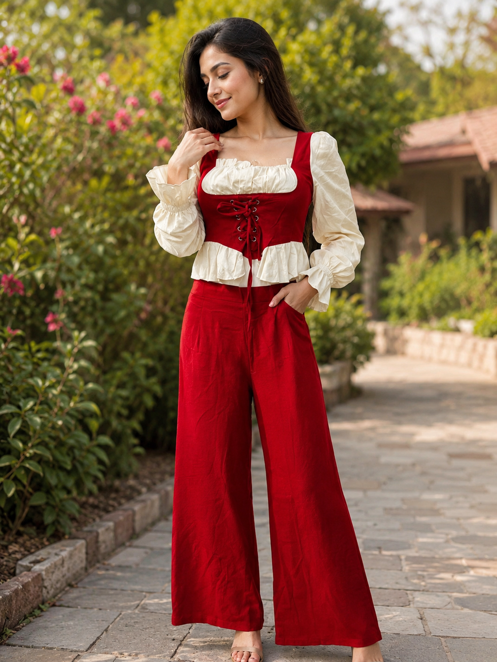 Cotton Multi color co-ord set