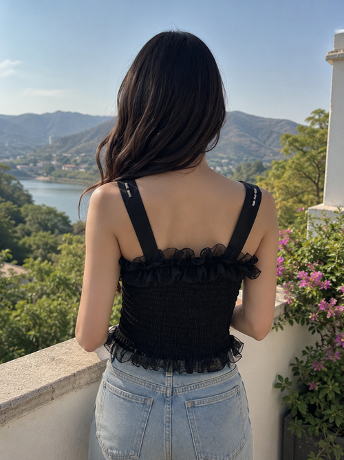 Black short Top