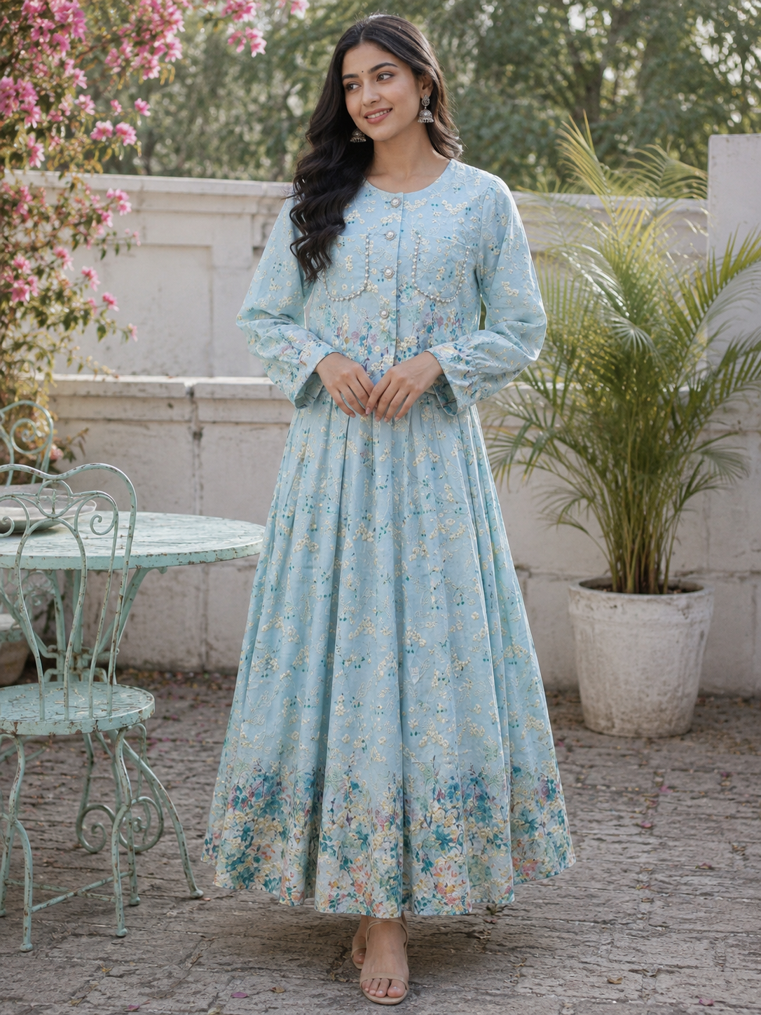 Women’s Flared Anarkali Kurta / Anarkali Dress