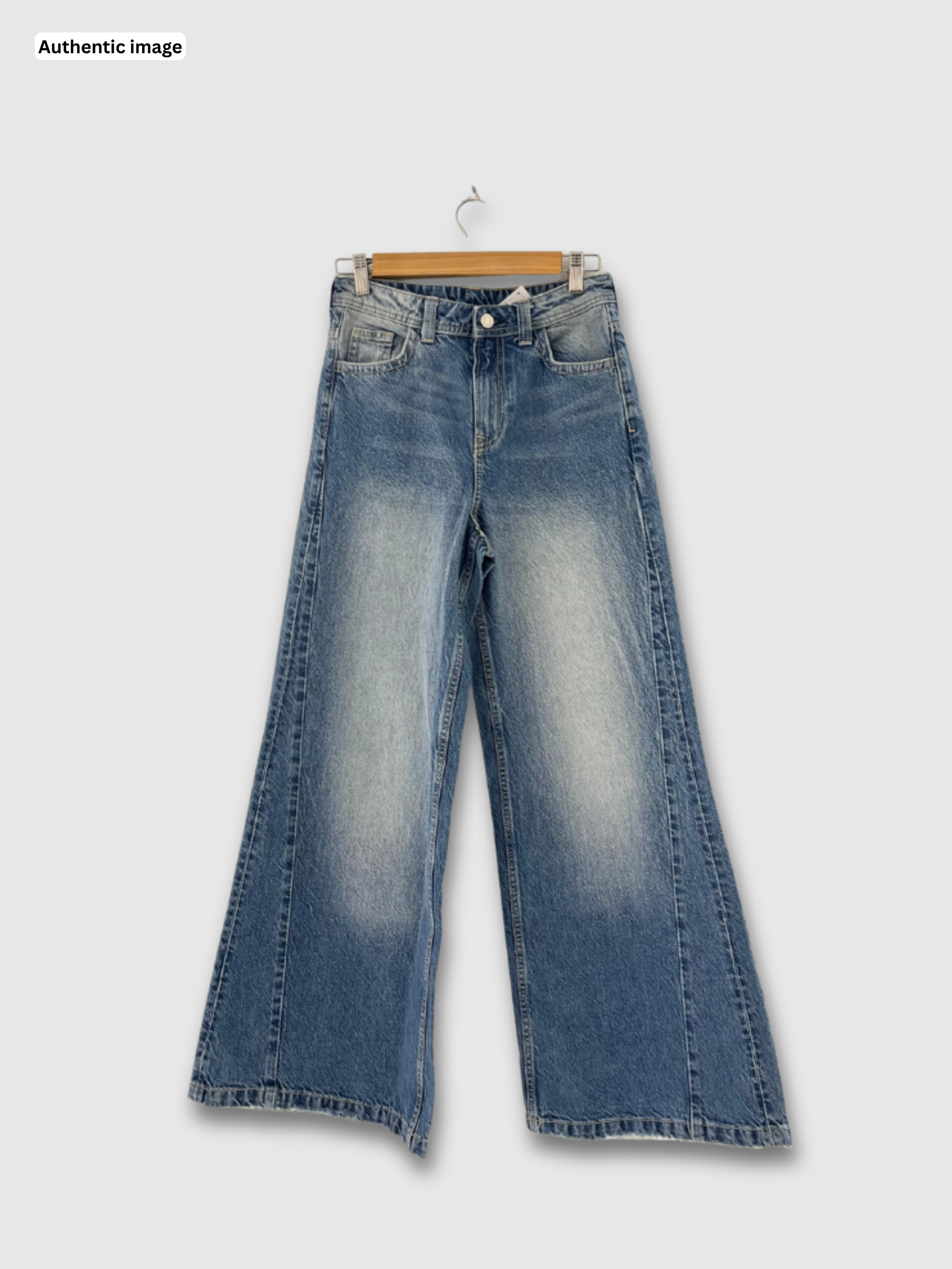 Wide Leg Jeans – Blue | LeelaStore