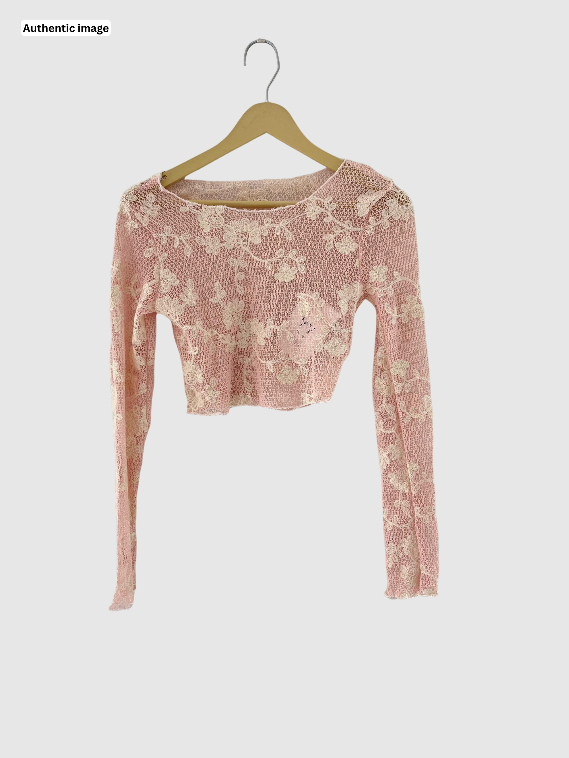 Flower Mesh Crop Top for Girls & Women – Trendy Party Wear