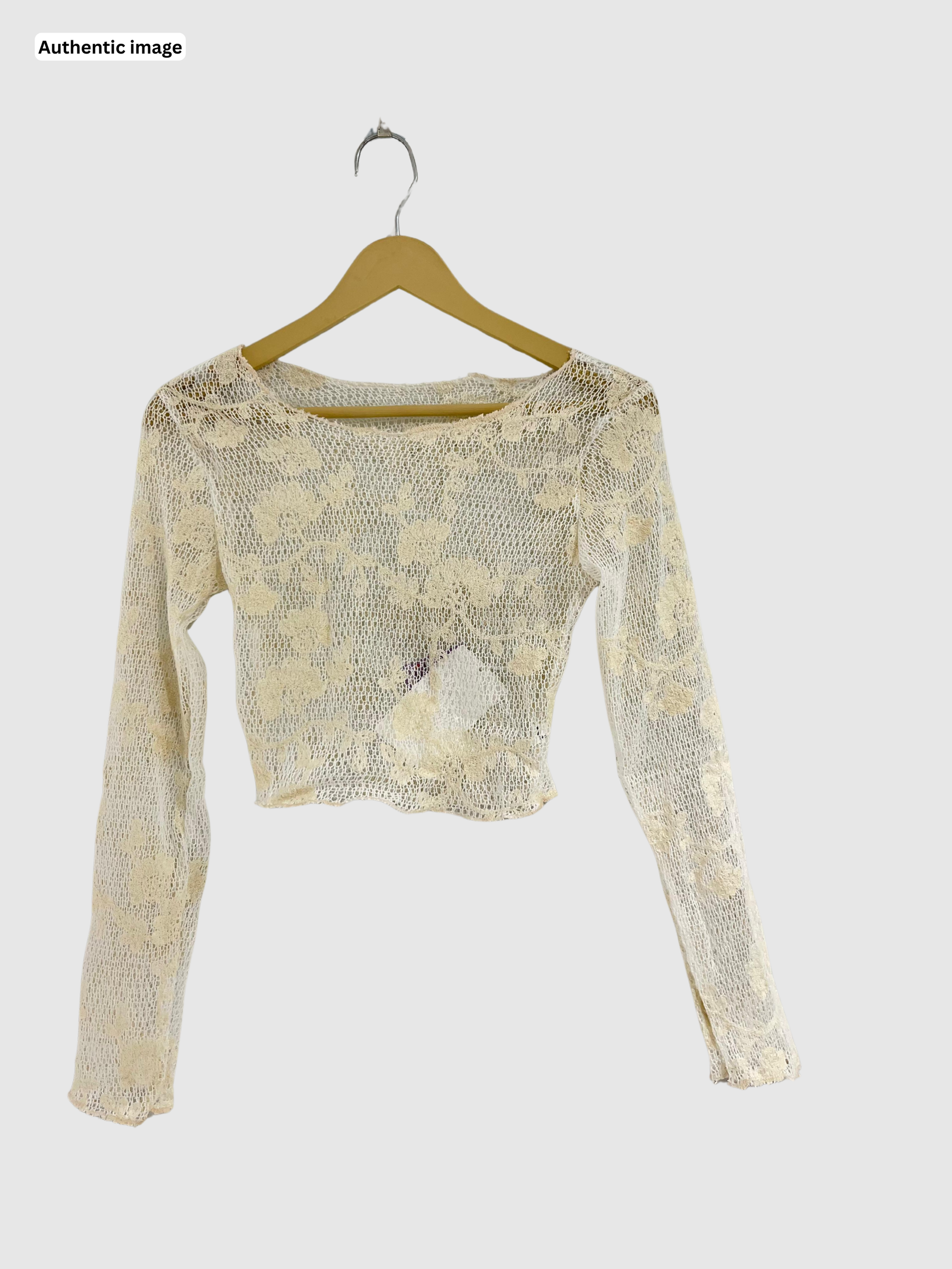 Flower Mesh Crop Top for Girls & Women – Trendy Party Wear