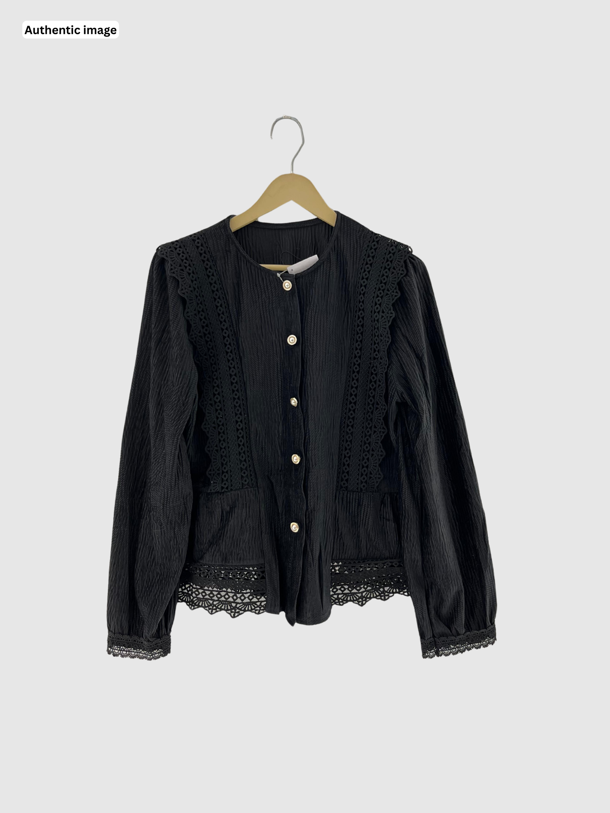 Elegant Fine Lace Top for Women – Chic Party & Casual Wear