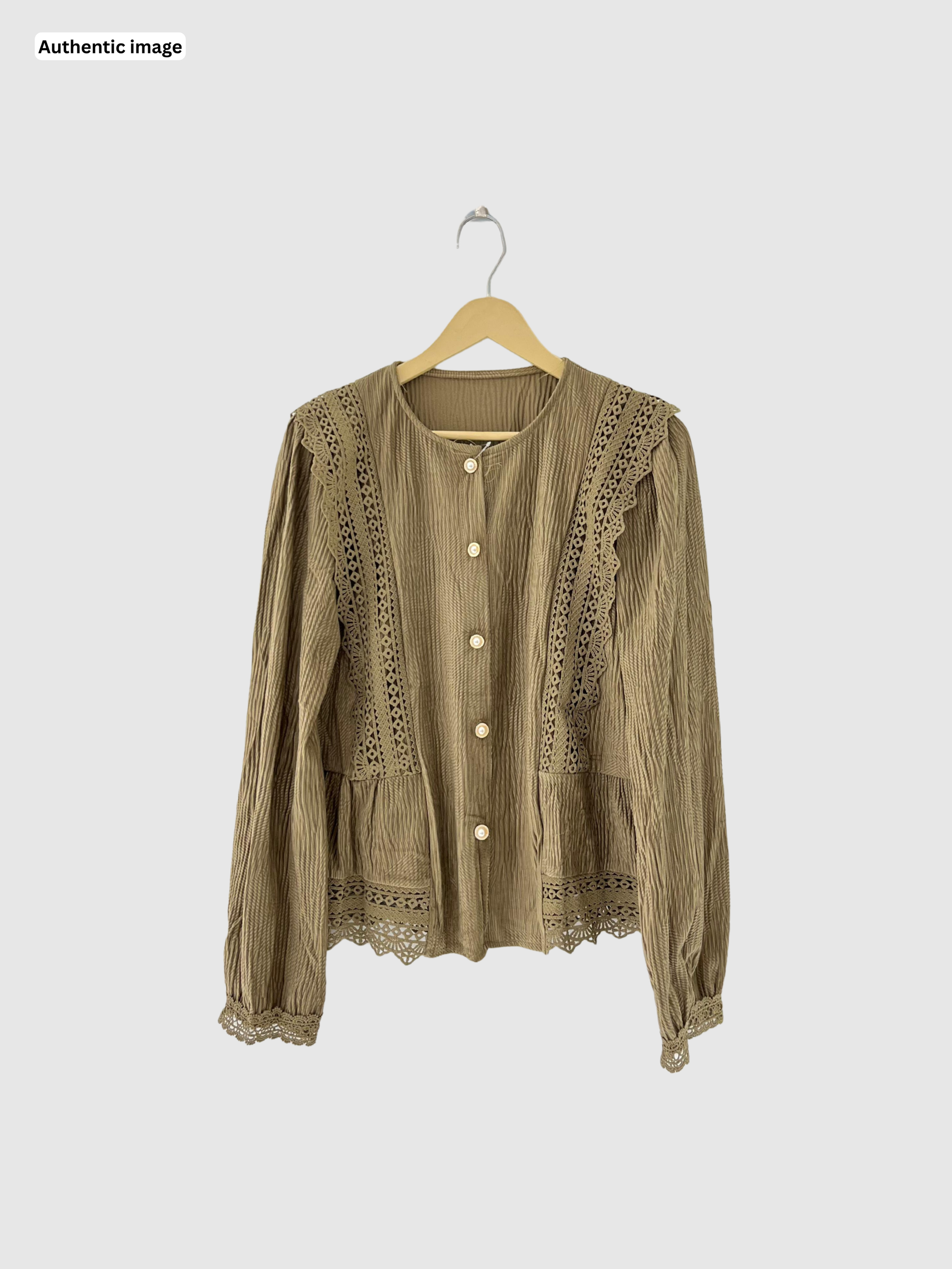 Elegant Fine Lace Top for Women – Chic Party & Casual Wear