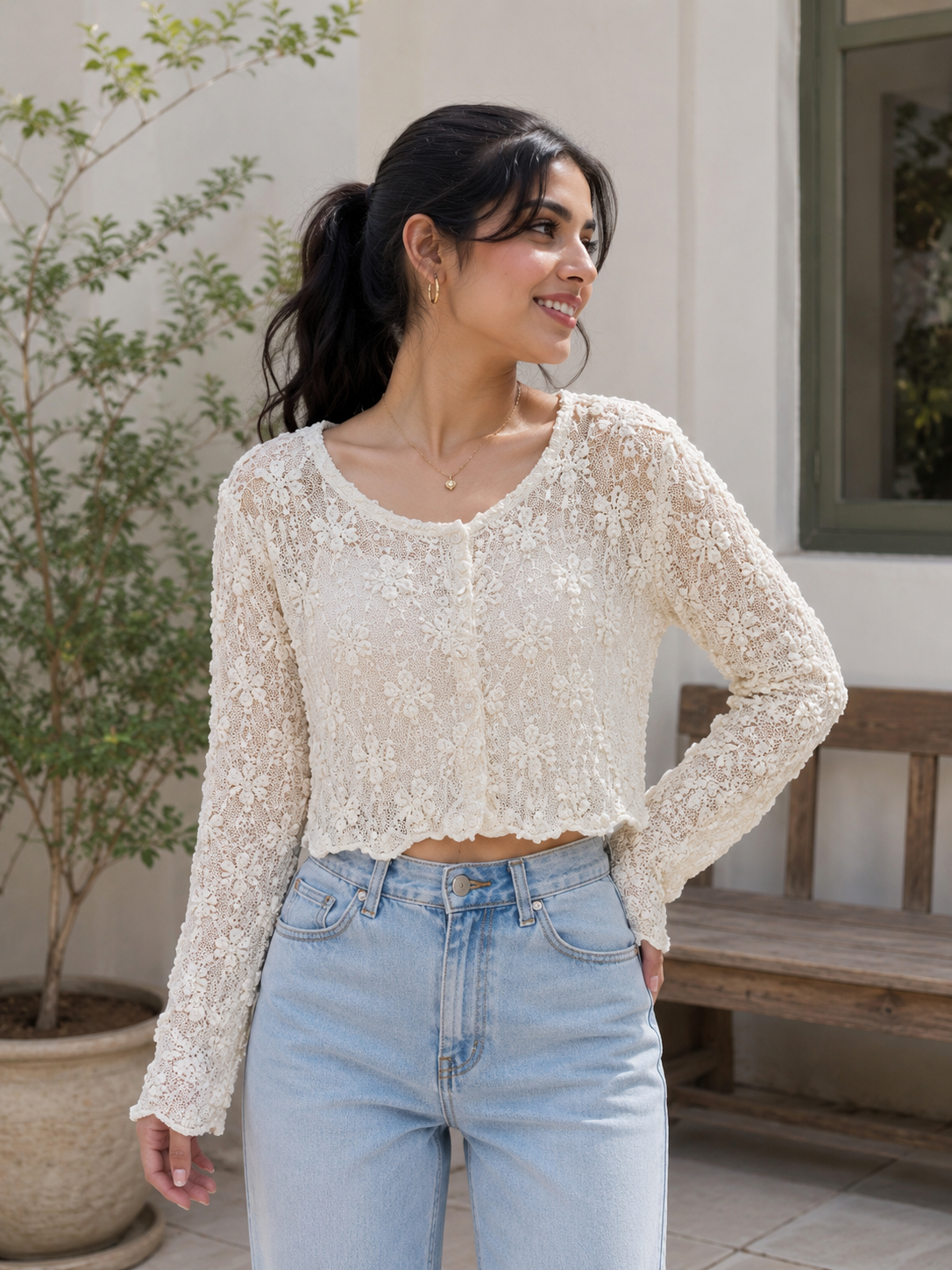 Net top button style