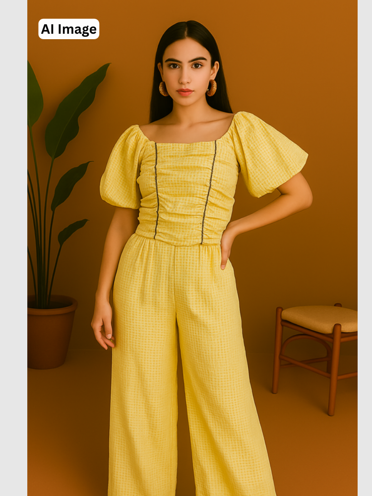 Party Wear Crop Co-ord Set
