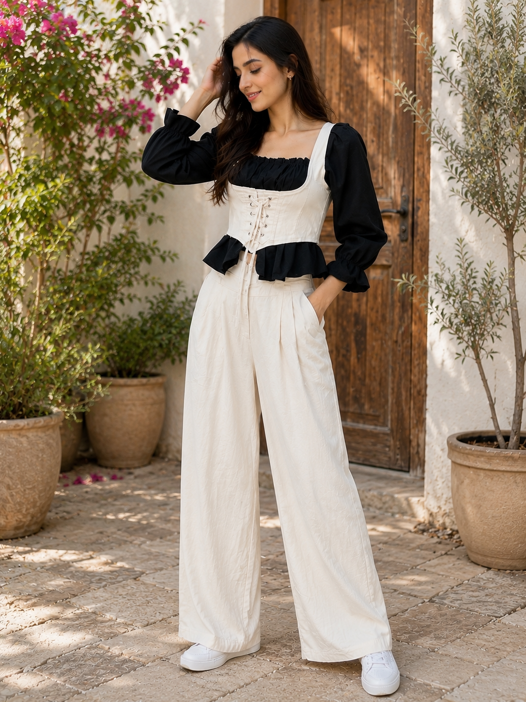 Cotton Multi color co-ord set