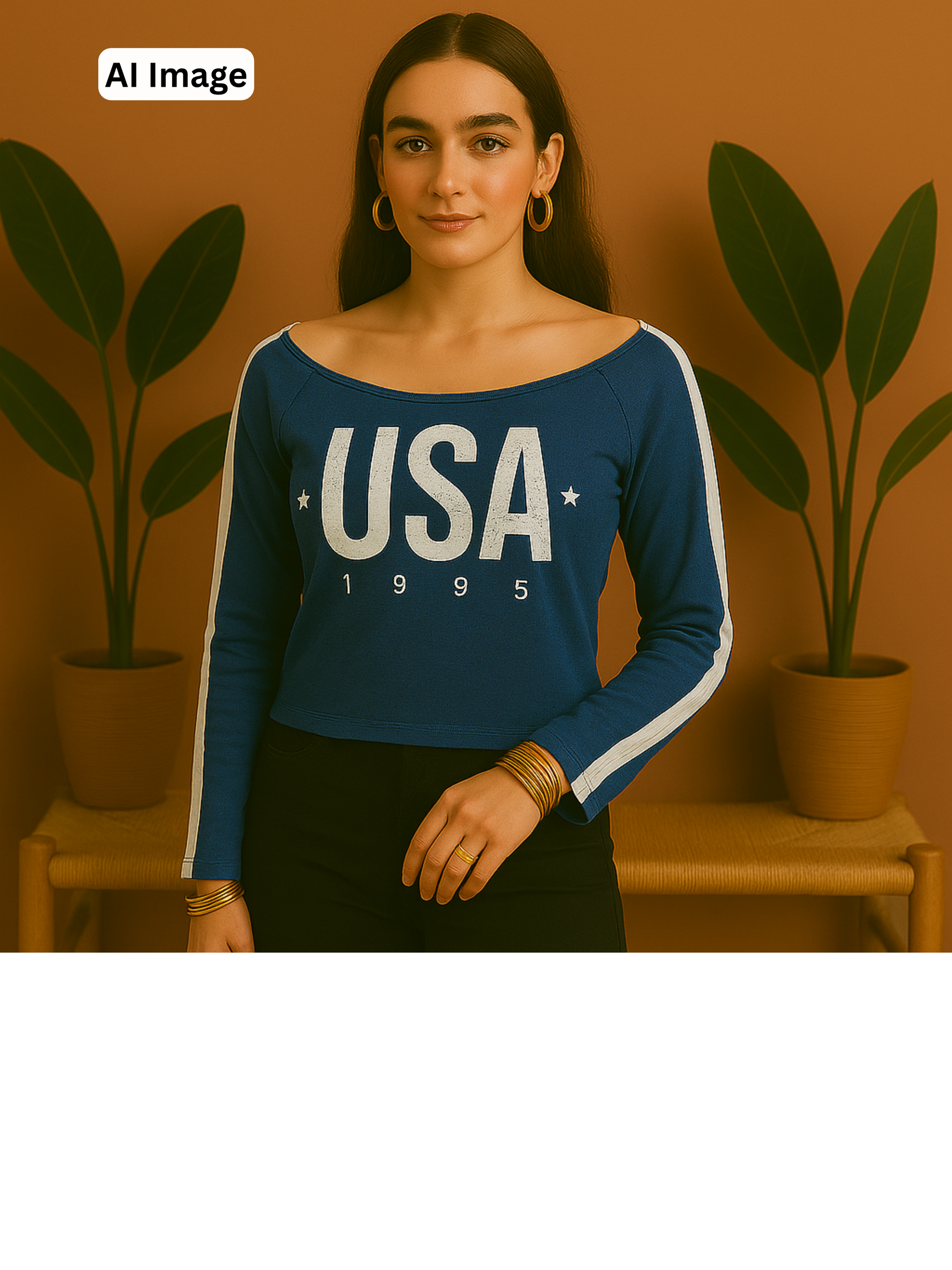 Crop Full Slevess Top
