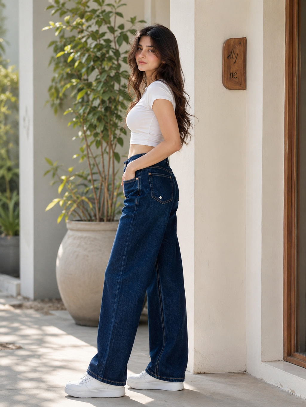 Women's Wide Leg Denim Jeans