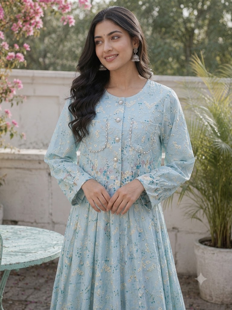 Women’s Flared Anarkali Kurta / Anarkali Dress