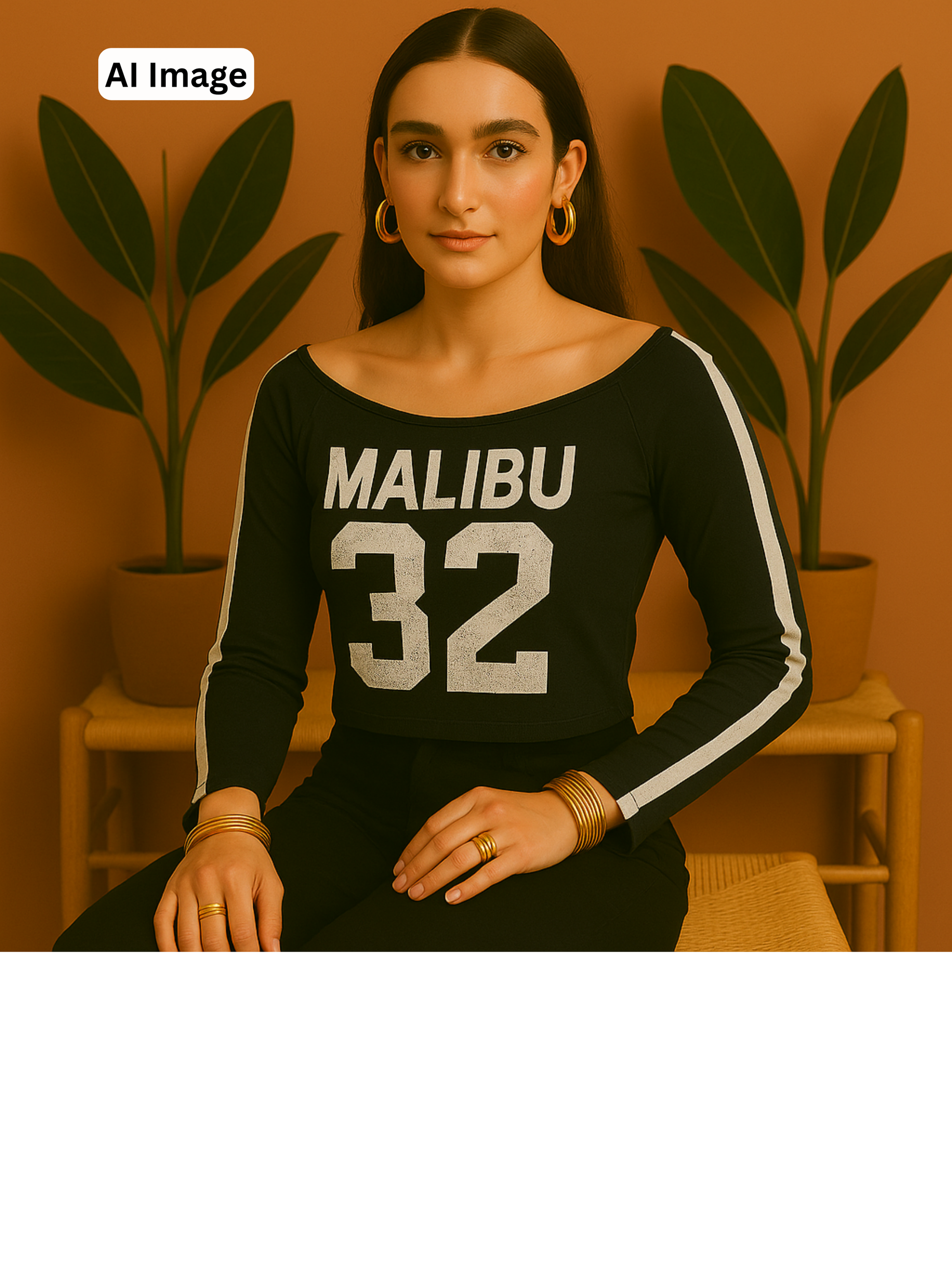 Crop Full Slevess Top