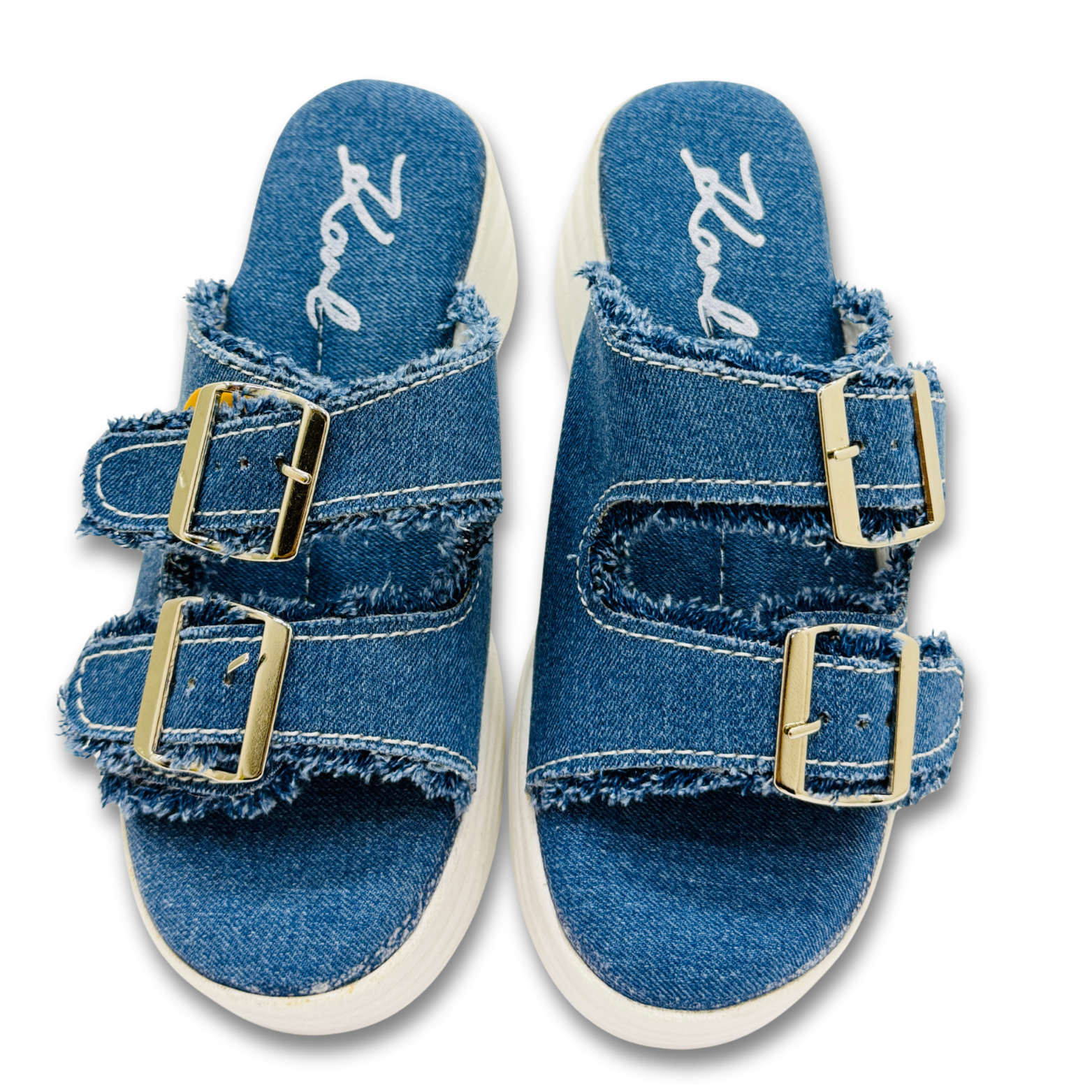 Dark Blue Denim Sandals