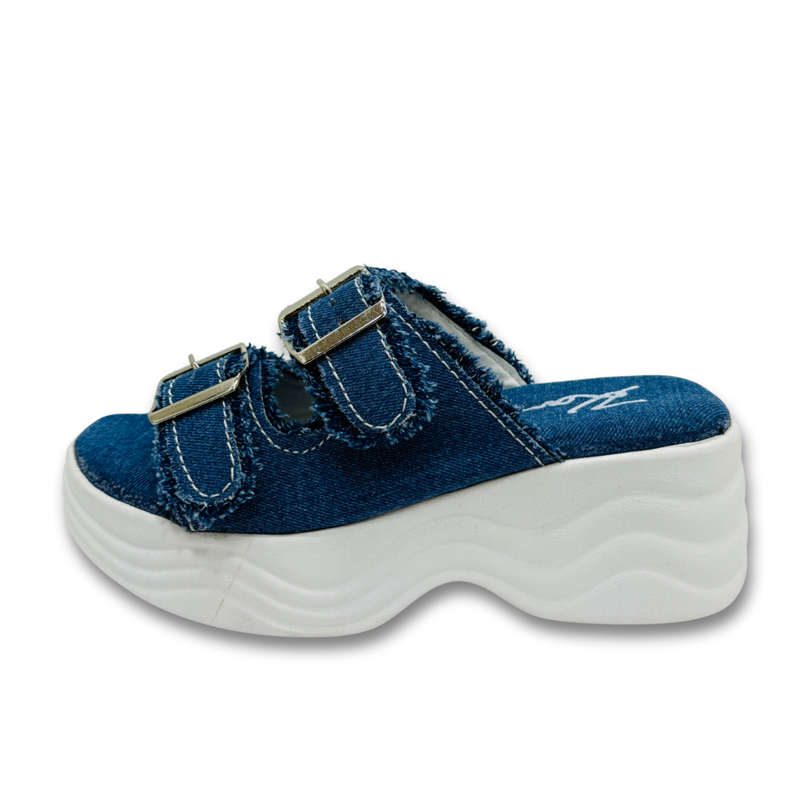 Dark Blue Denim Sandals