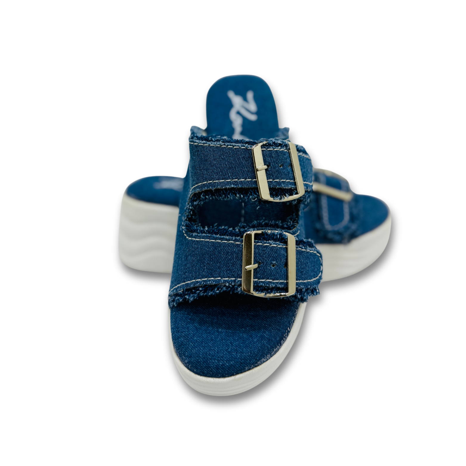 Dark Blue Denim Sandals