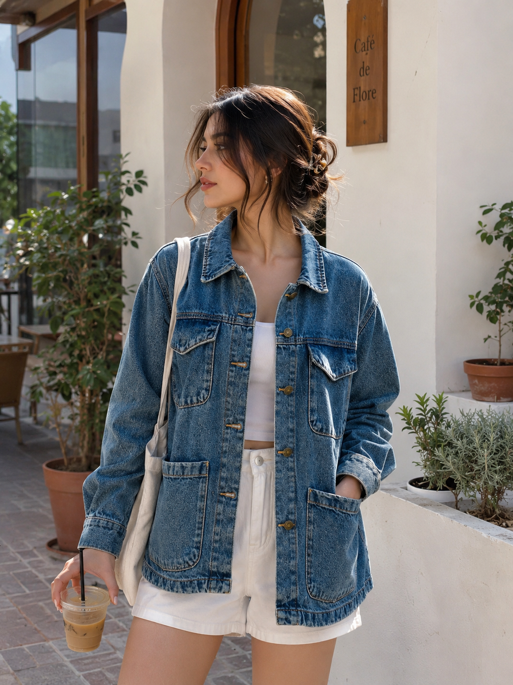 Denim shirt for girls
