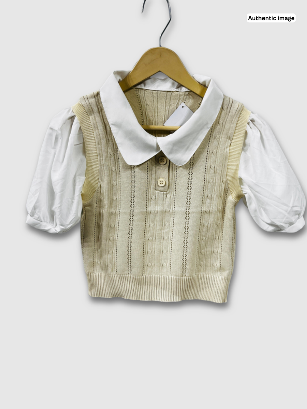 Collar Knitting Top