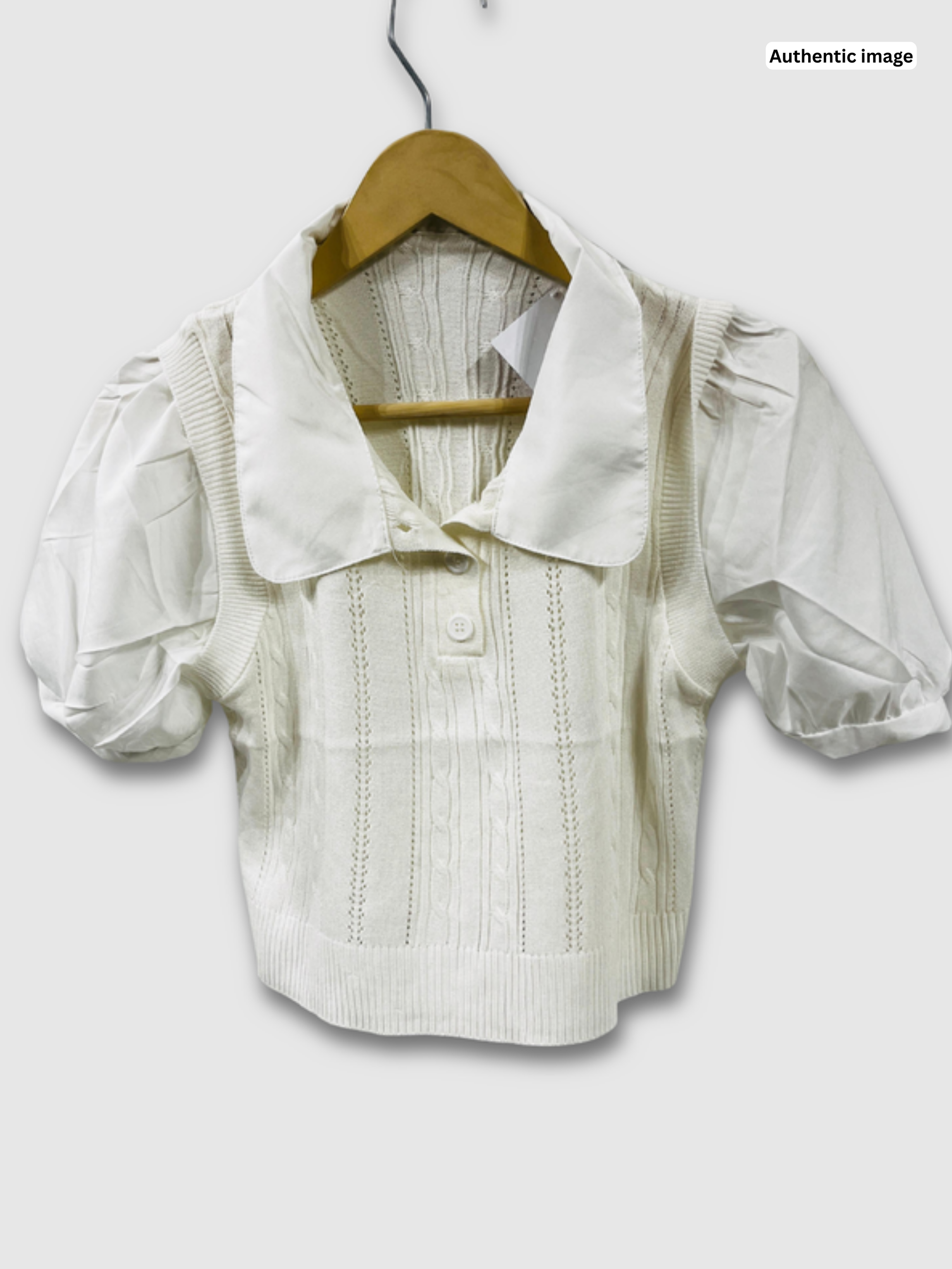 Collar Knitting Top