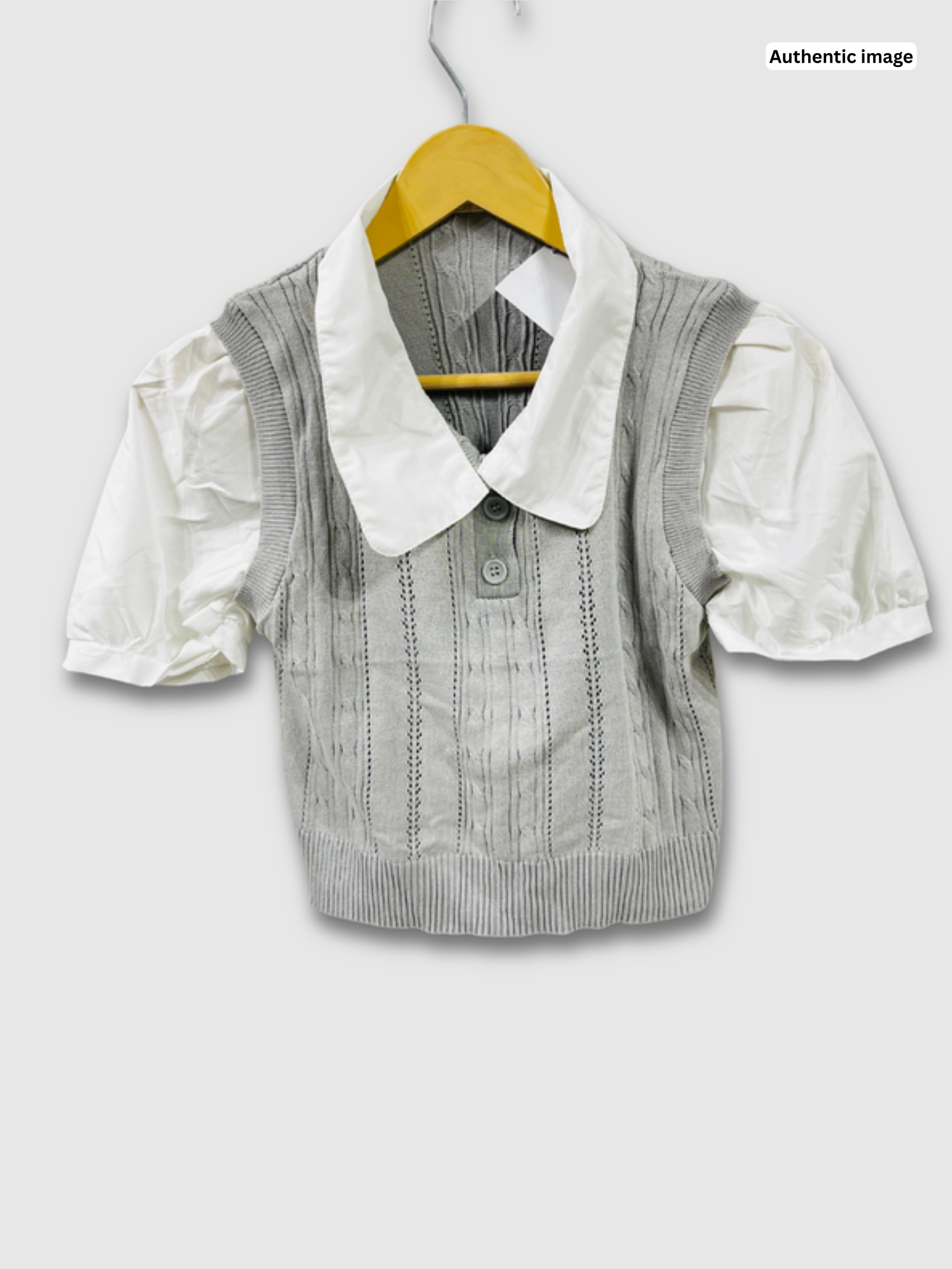 Collar Knitting Top