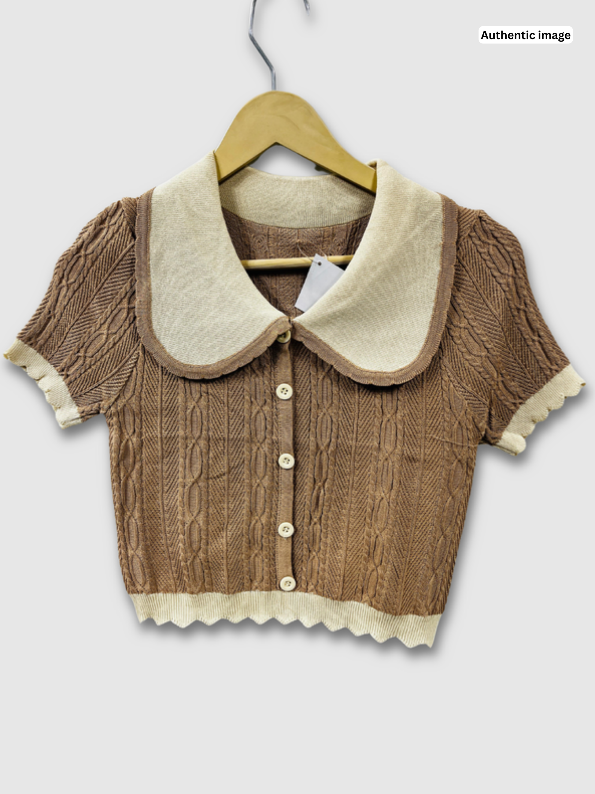 Collar Knitting Top
