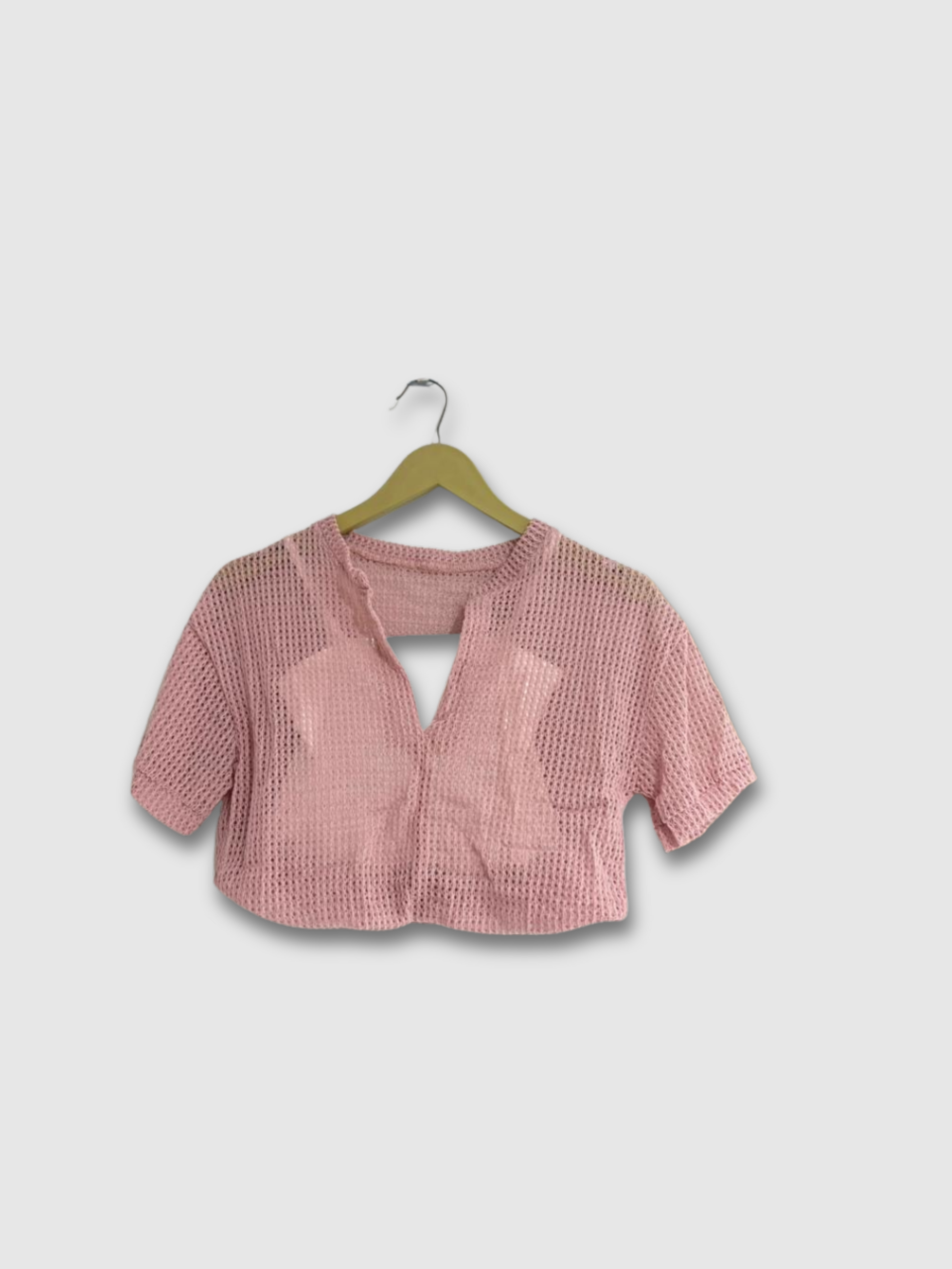 Trendy Netting Crop Top for Women – Free Size | LeelaStore