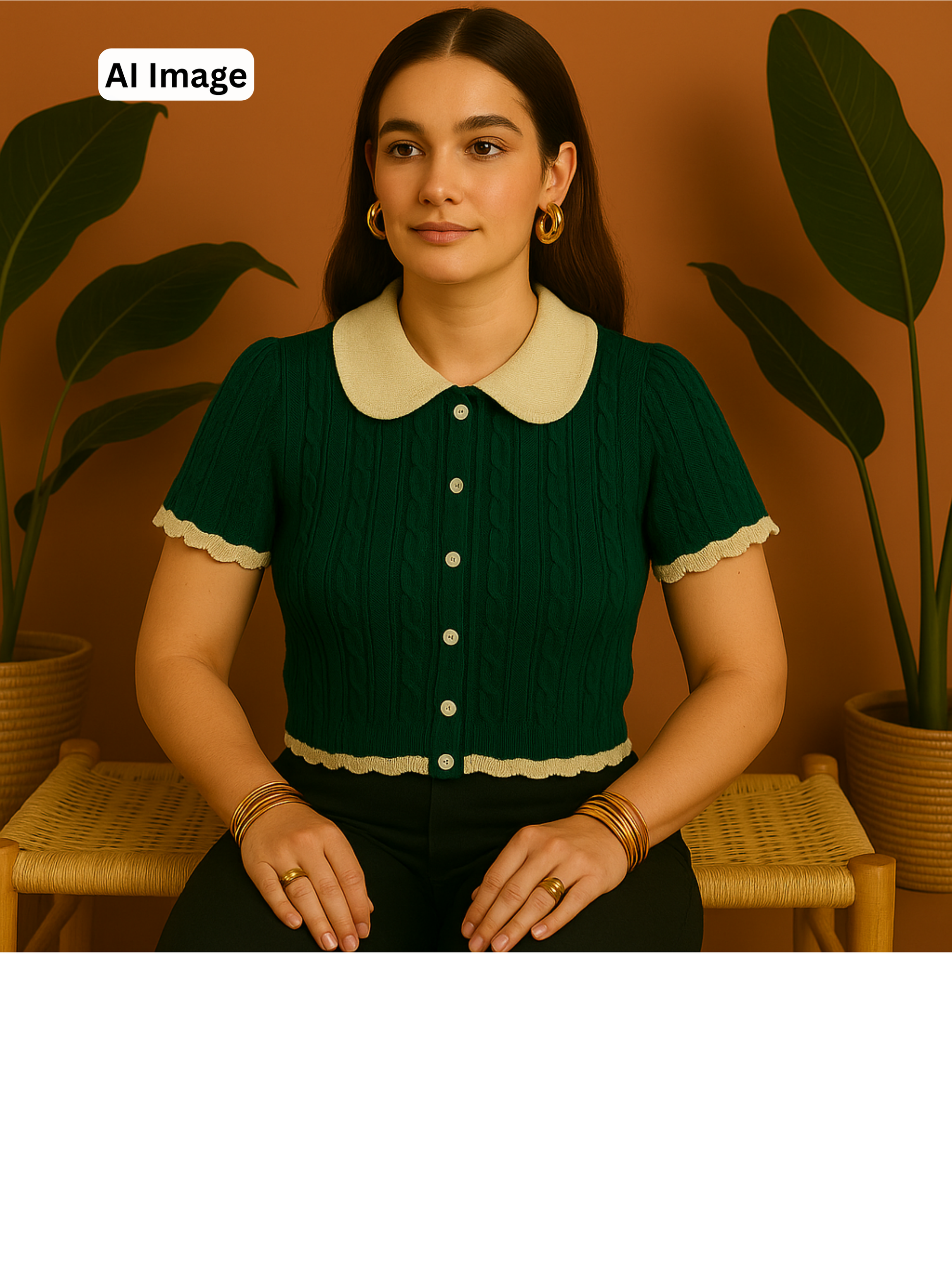 Collar Knitting Top