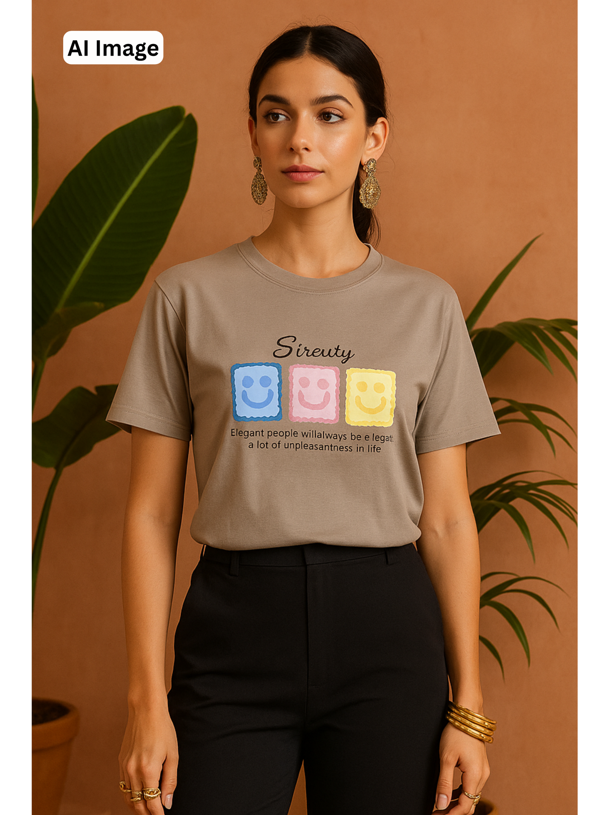 Crop Printed T-Shirt