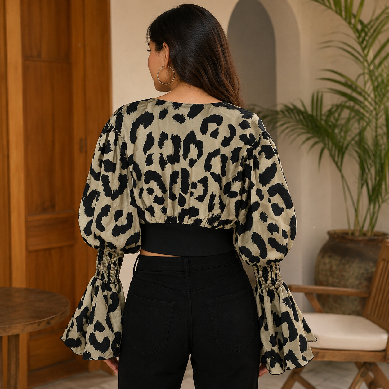 Tiger print Top