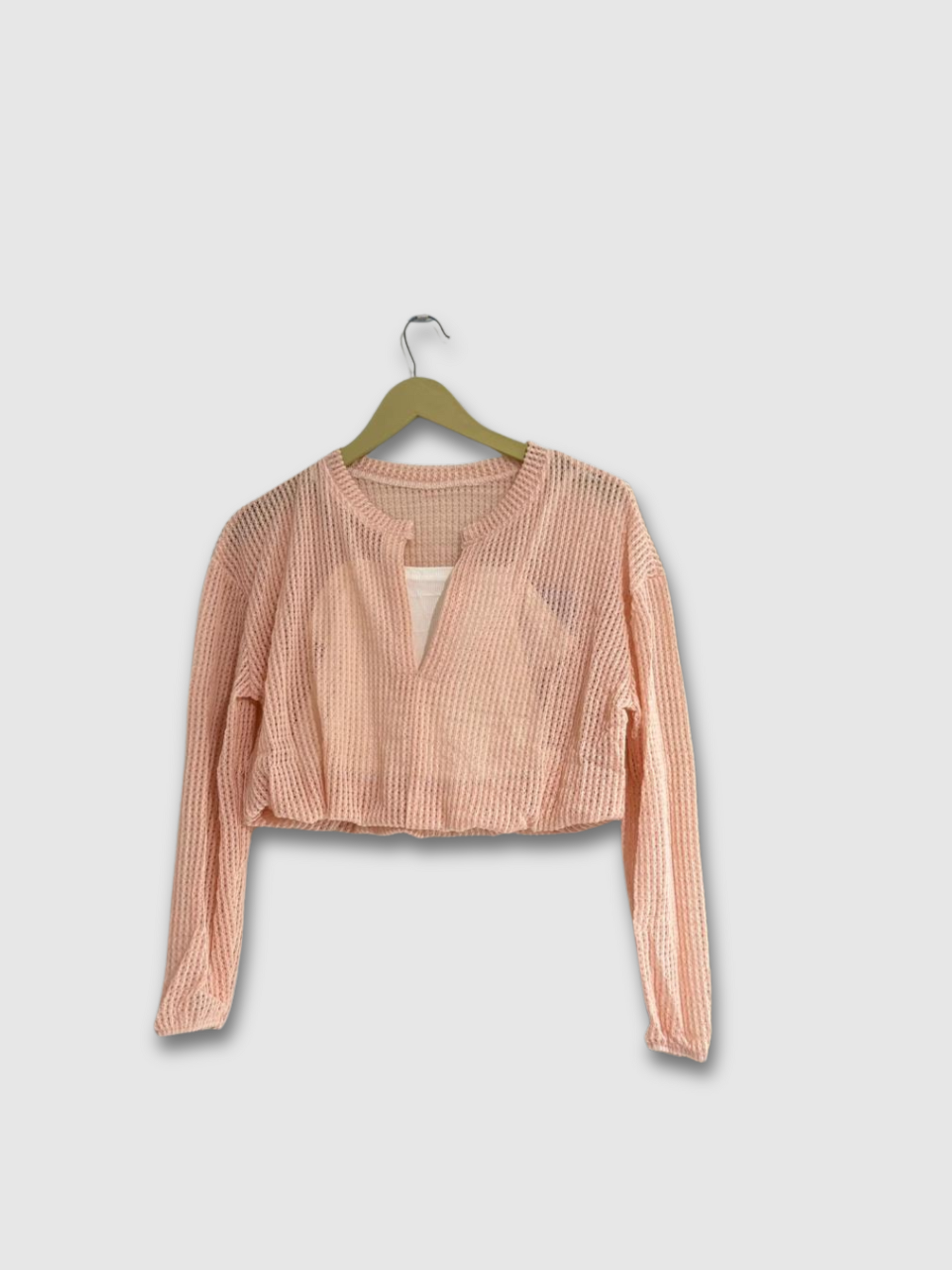 Trendy Netting Crop Top for Women – Free Size | LeelaStore