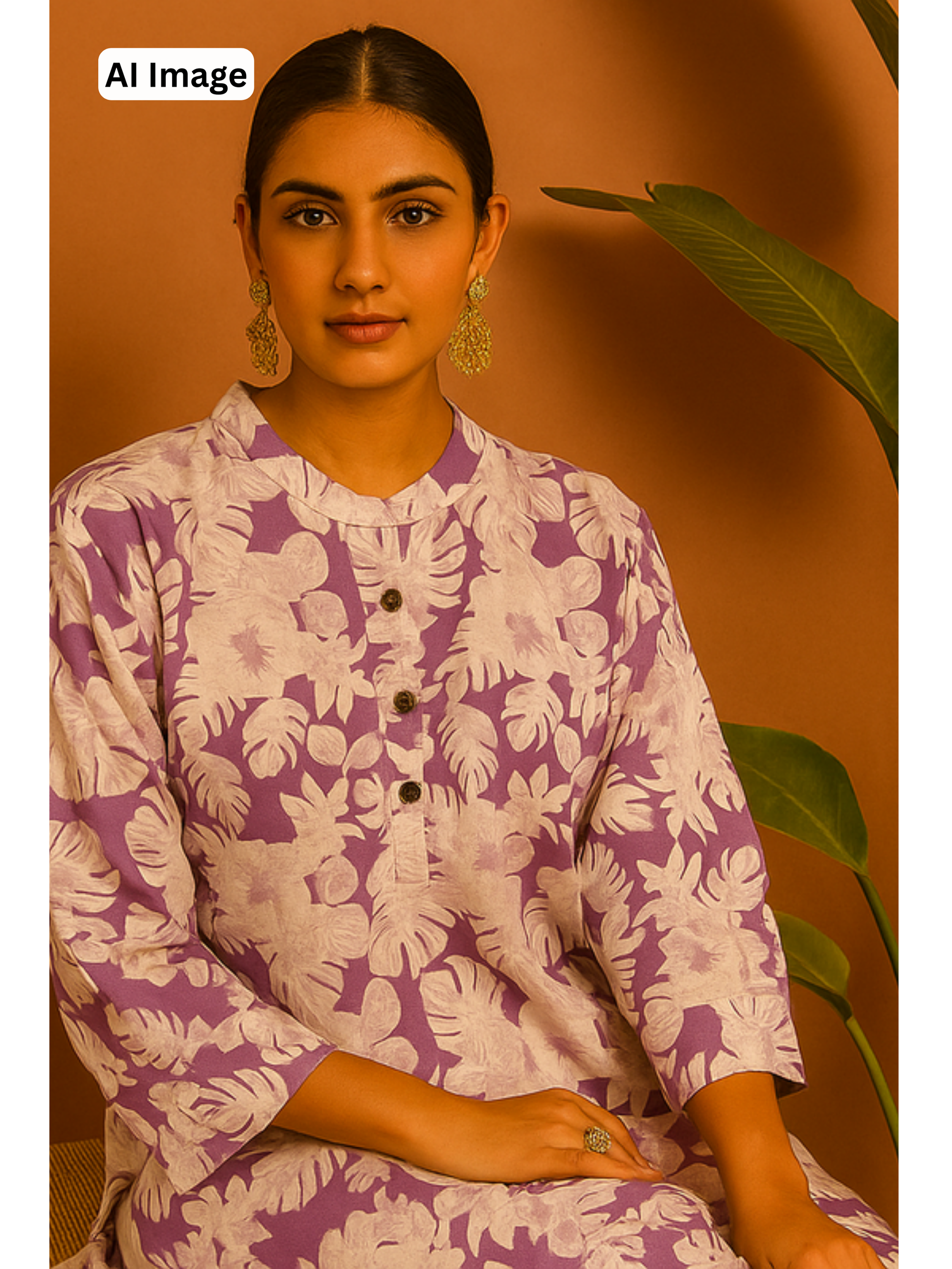 Button Short Kurti