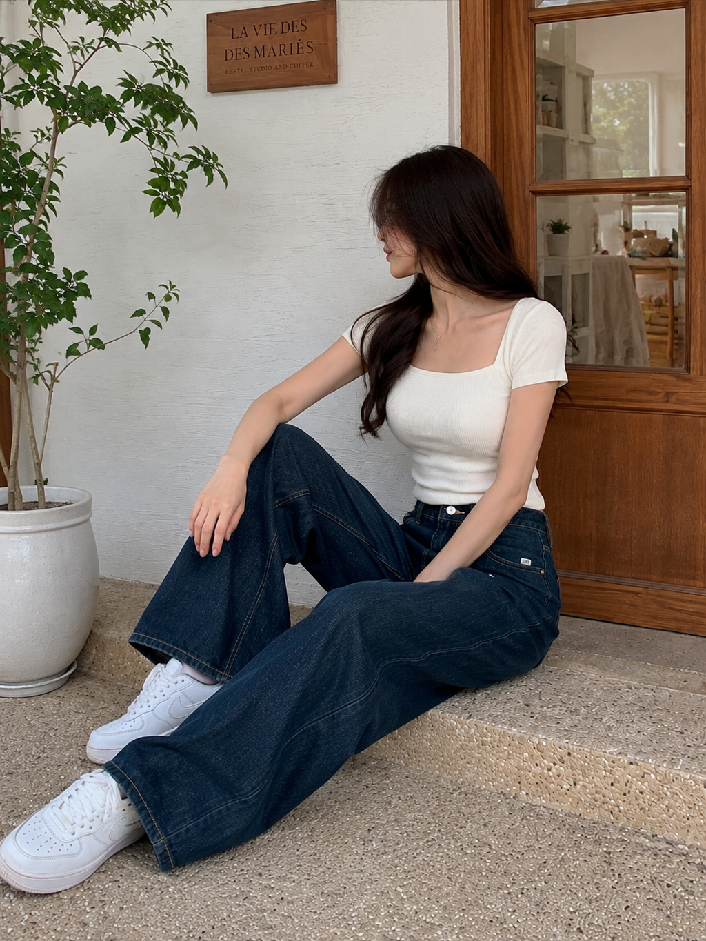 Women's Wide Leg Denim Jeans