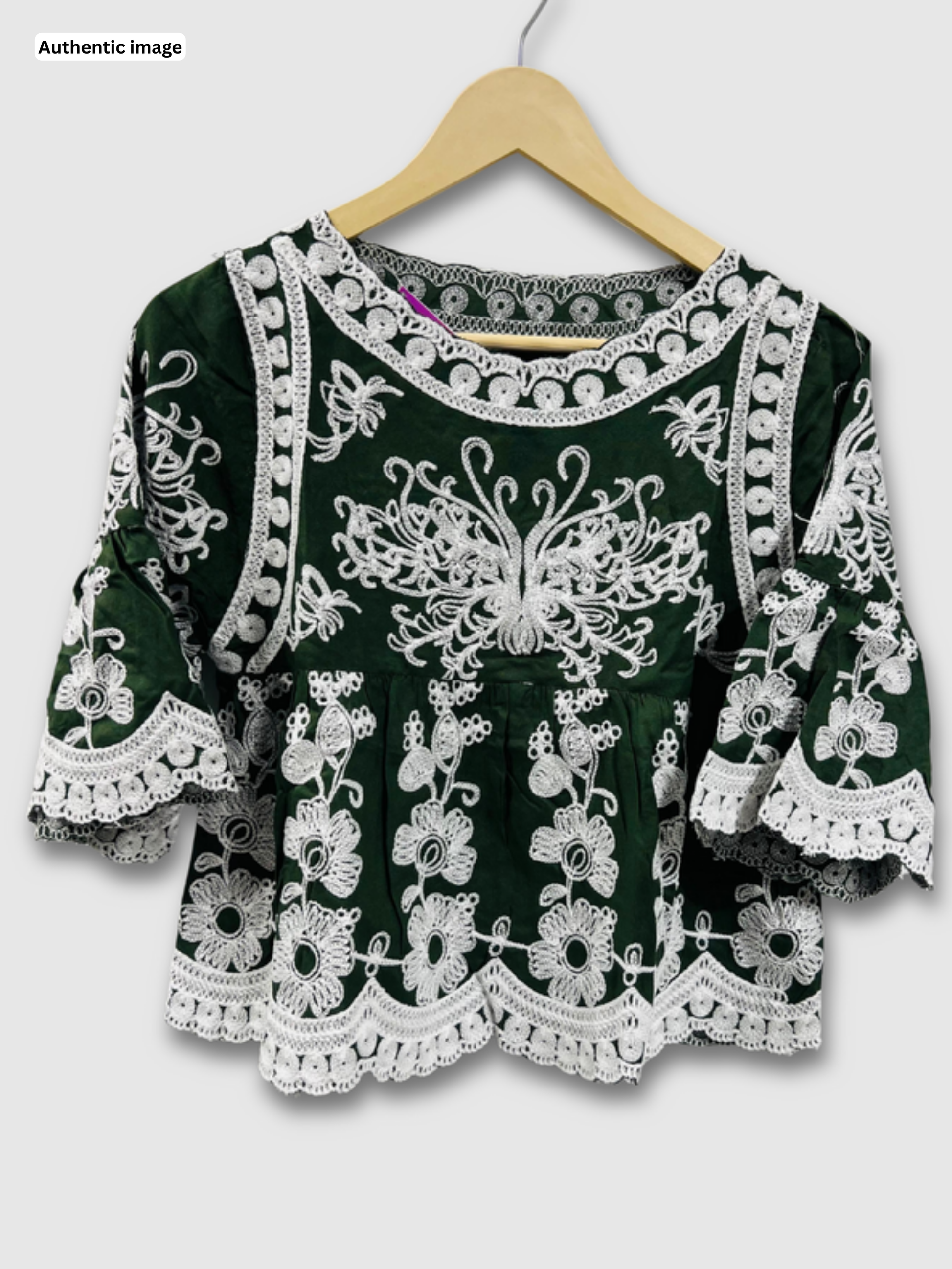 Embroidered Frok Top