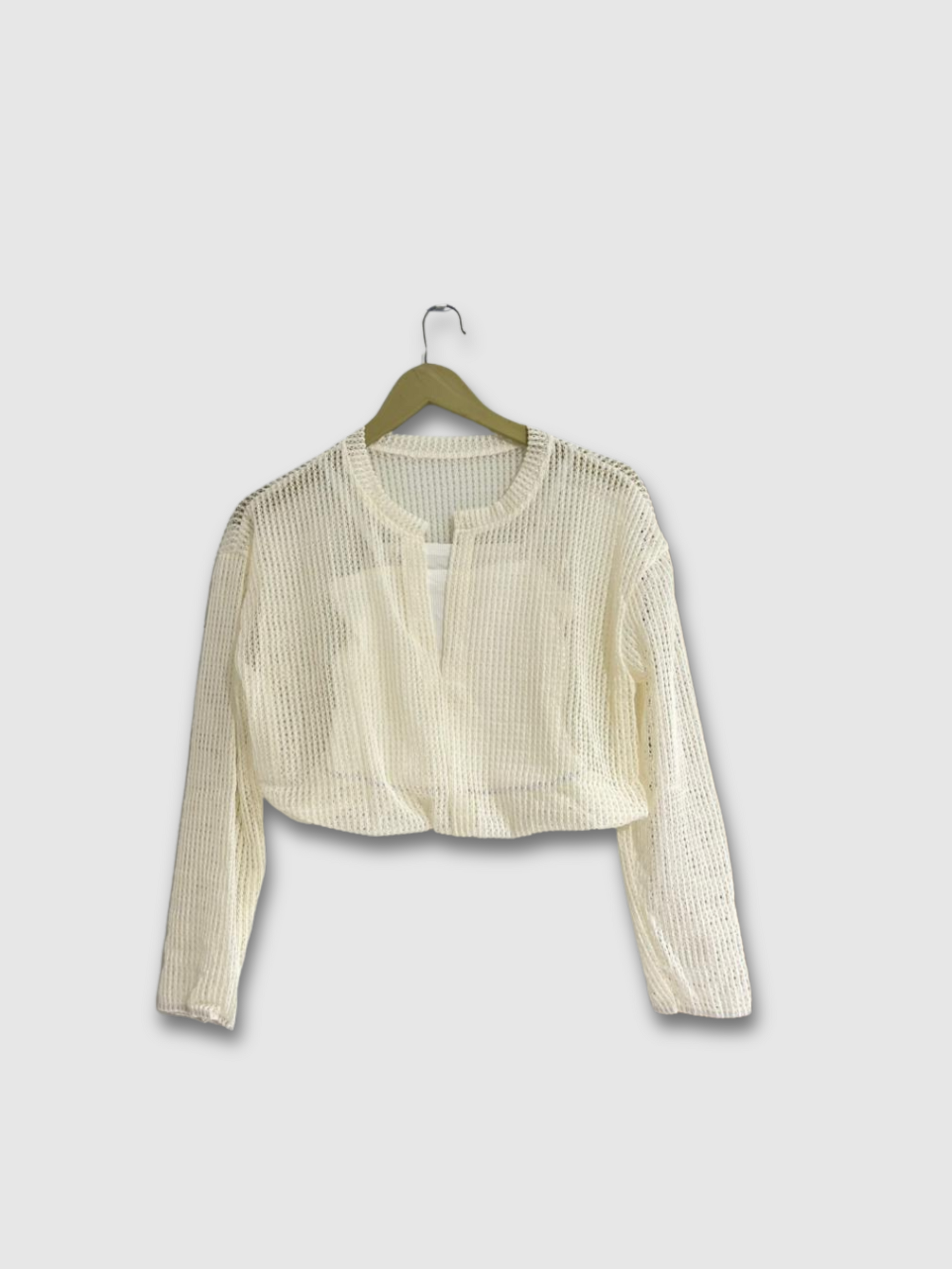 Trendy Netting Crop Top for Women – Free Size | LeelaStore