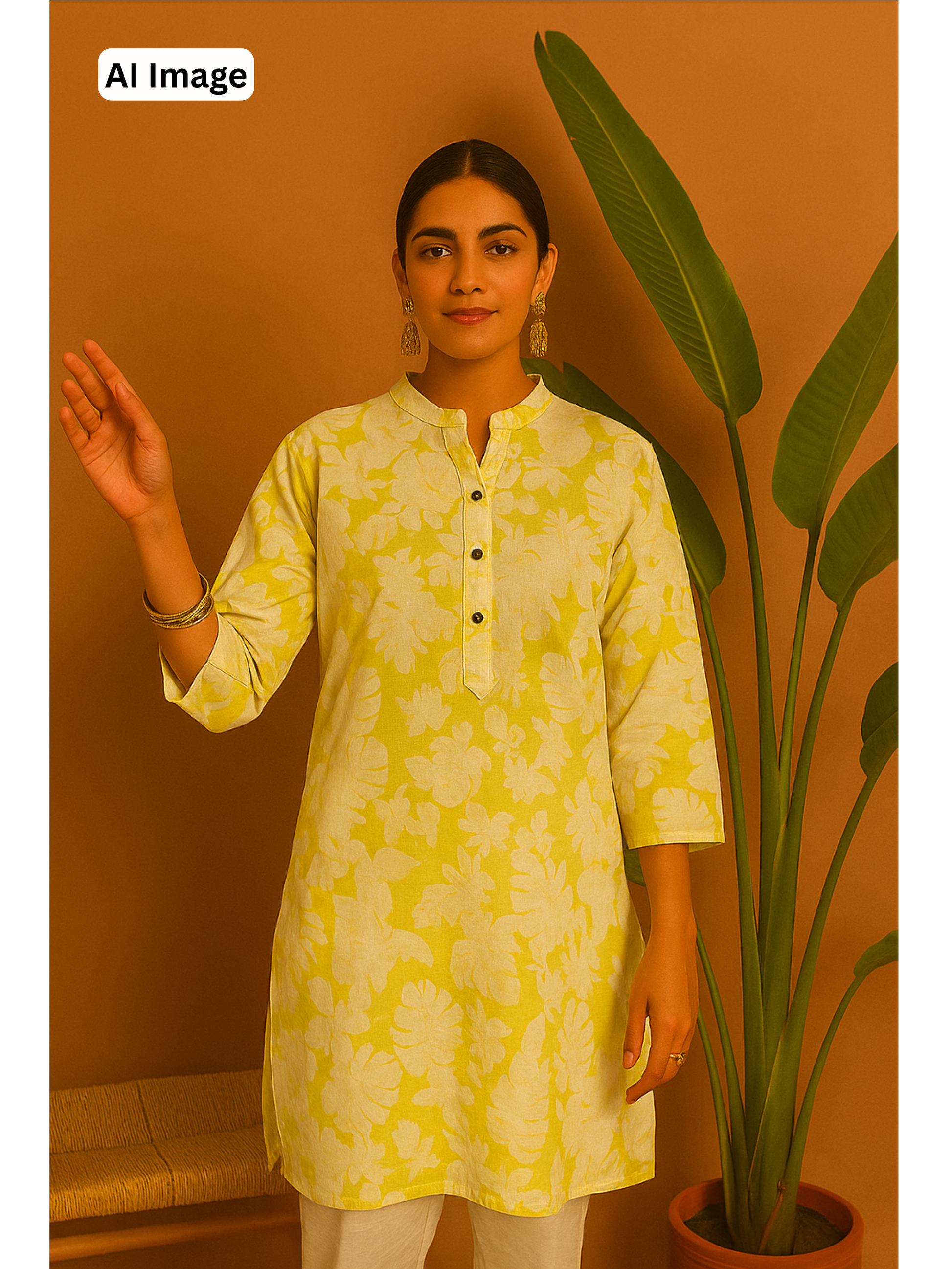 Button Short Kurti