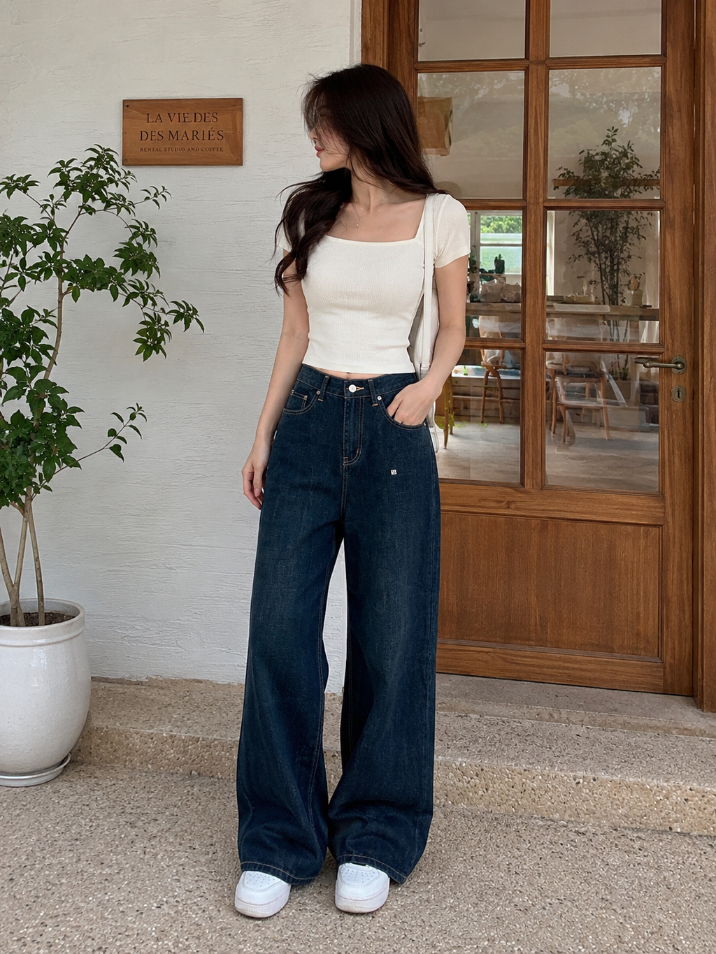 Women's Wide Leg Denim Jeans