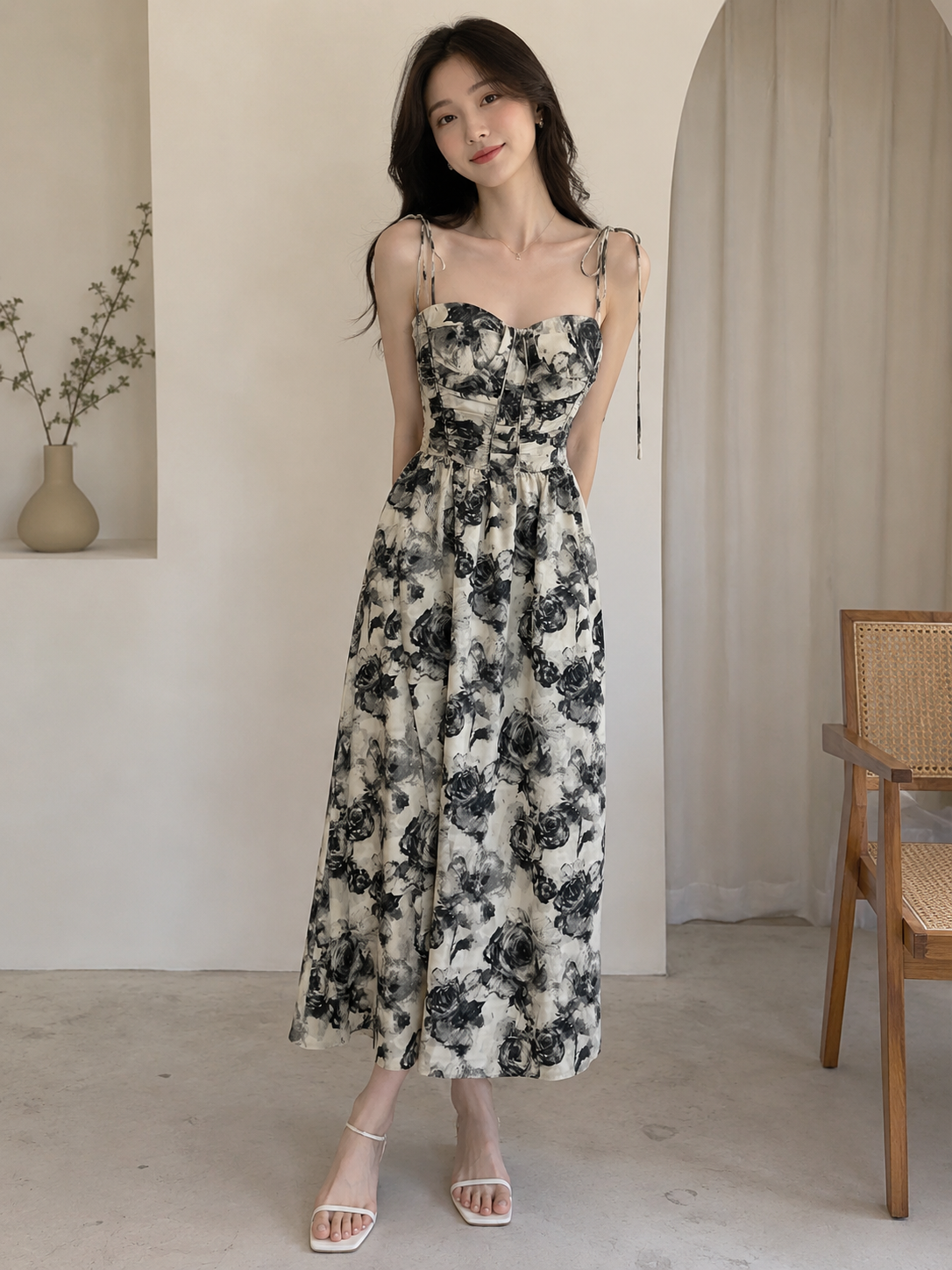 Korean Strapped one piece