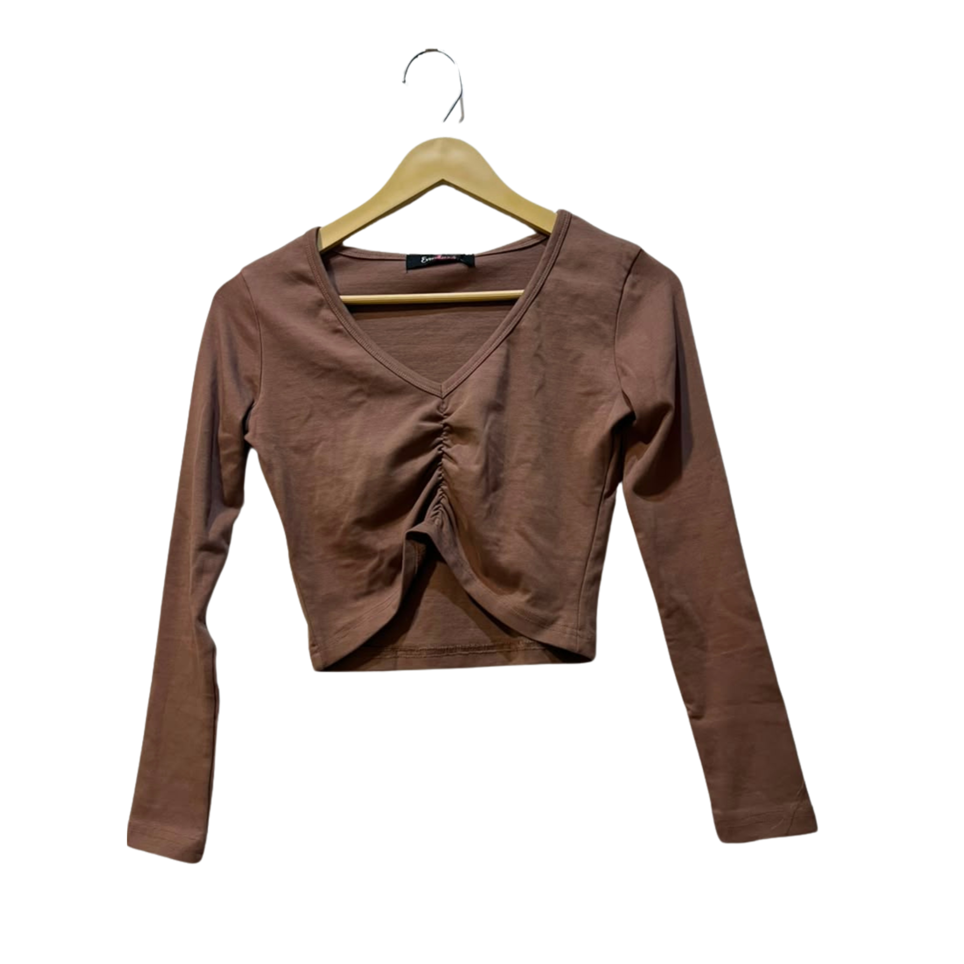 Stylish Ribbed V-Neck Full Sleeve