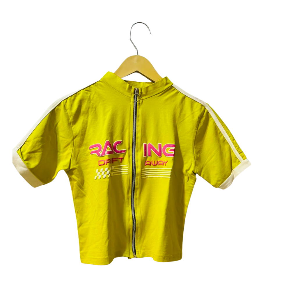 T shirt parrot color zipper