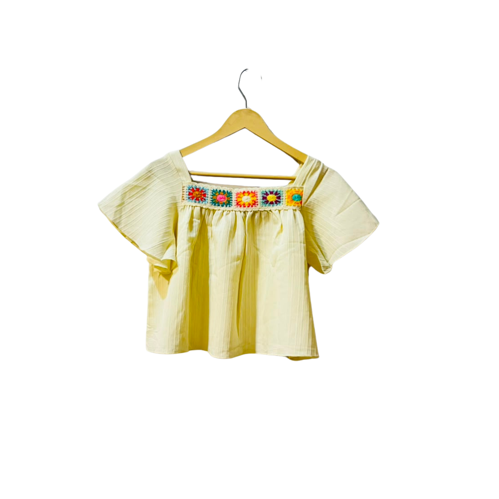 Top square neck