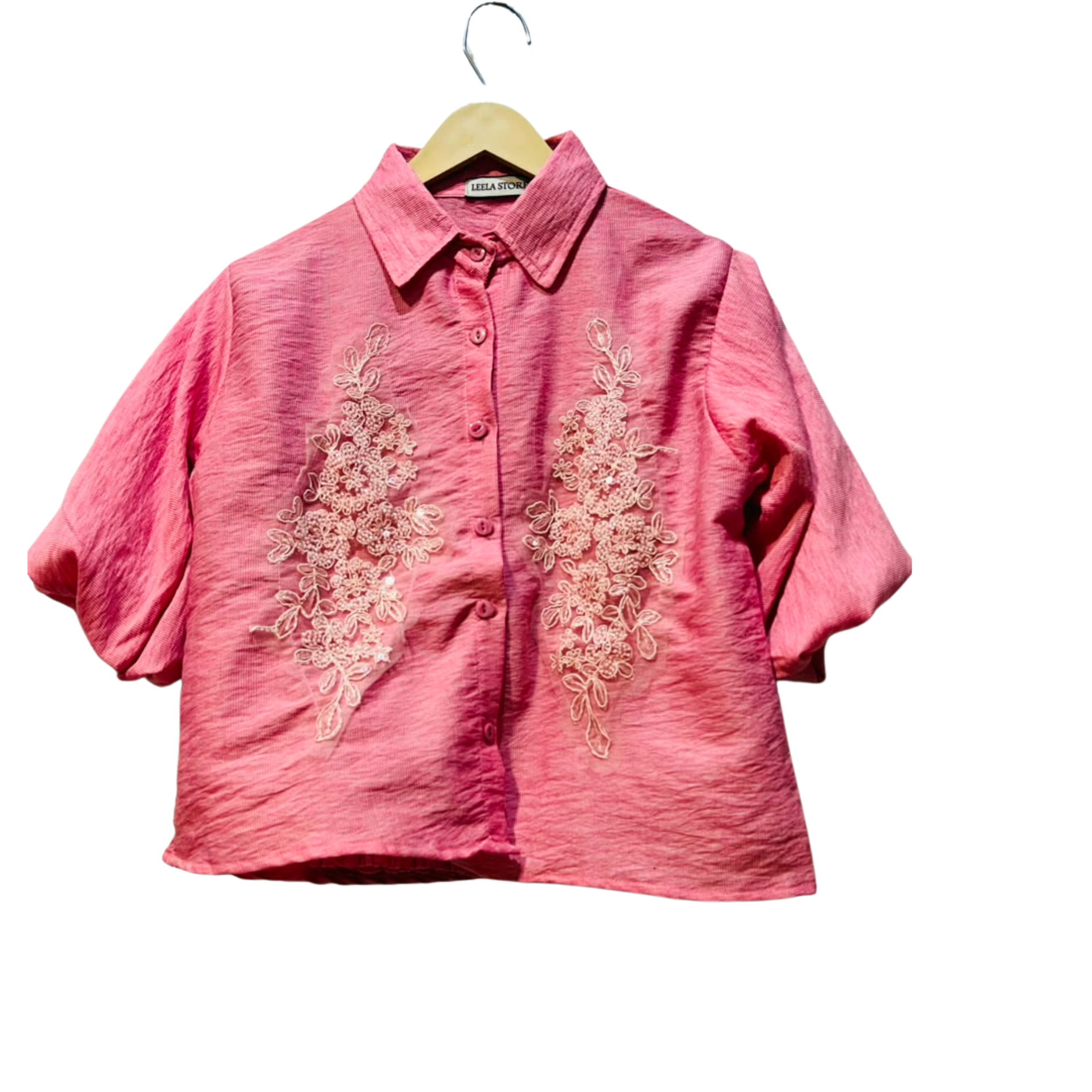 Two piece embellished shirt