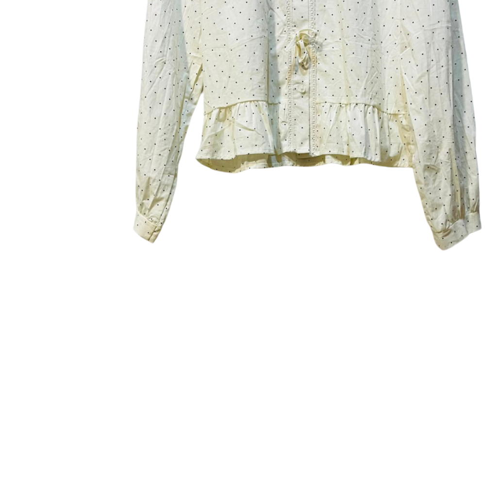 polka dotted korean shirt