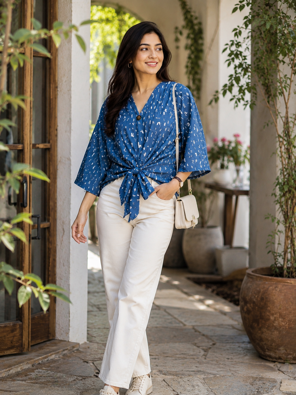 Blue knot style Top