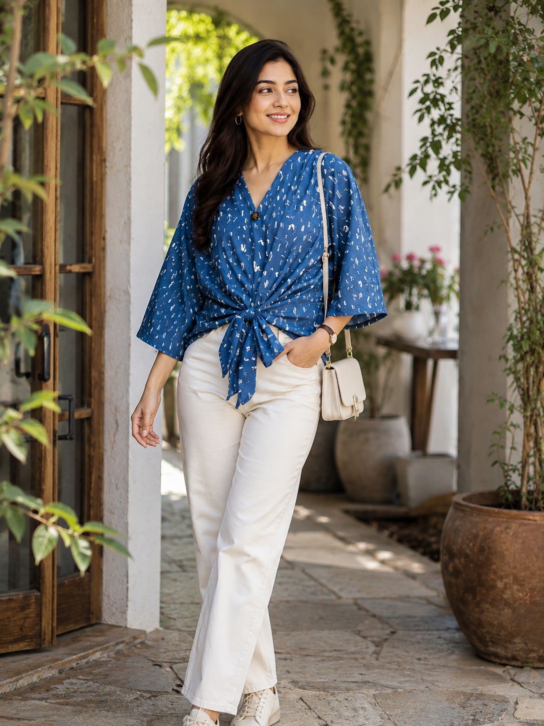 Blue knot style Top
