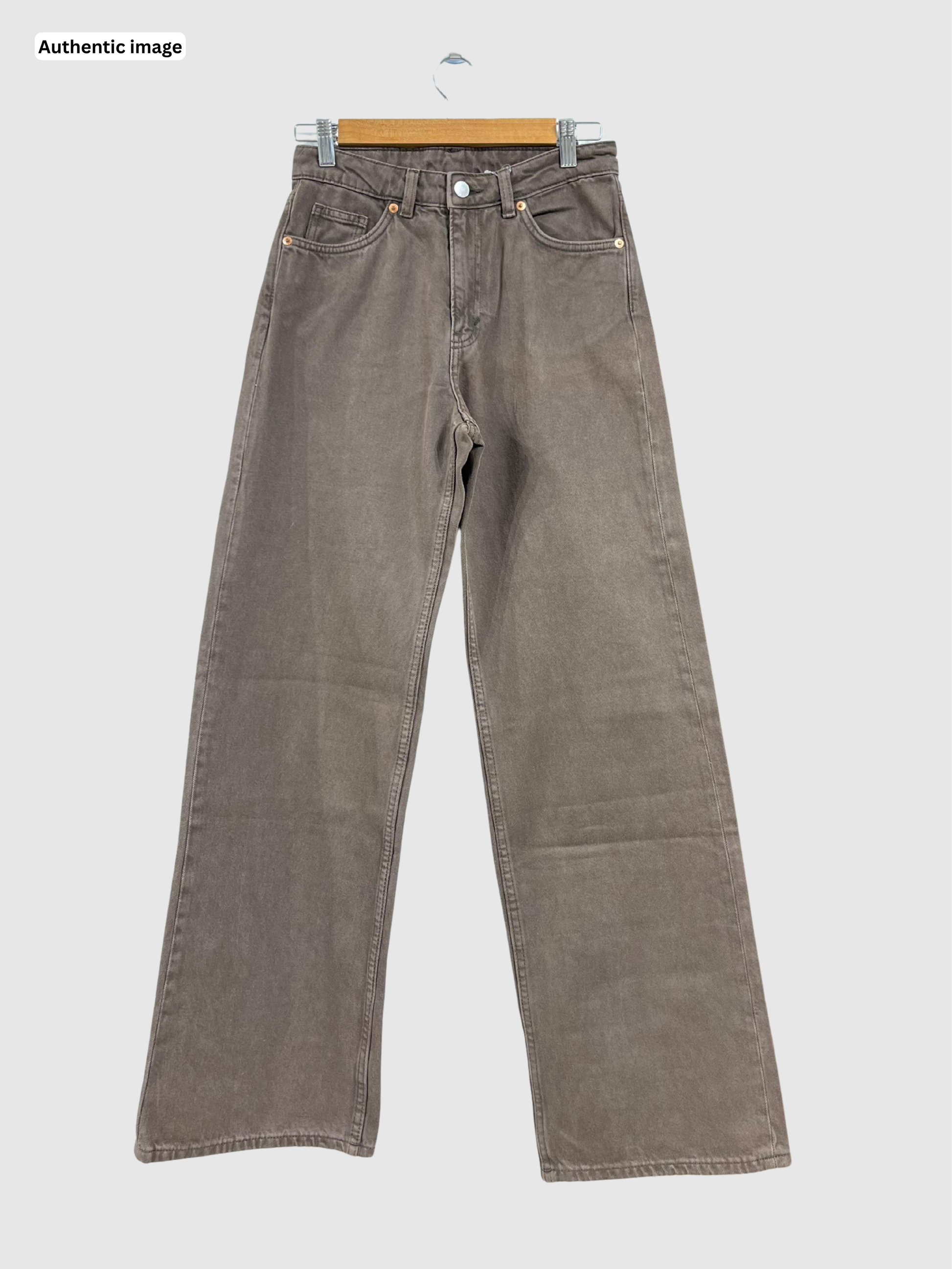 Brown Wide Leg Jeans – Stylish Comfort for Women