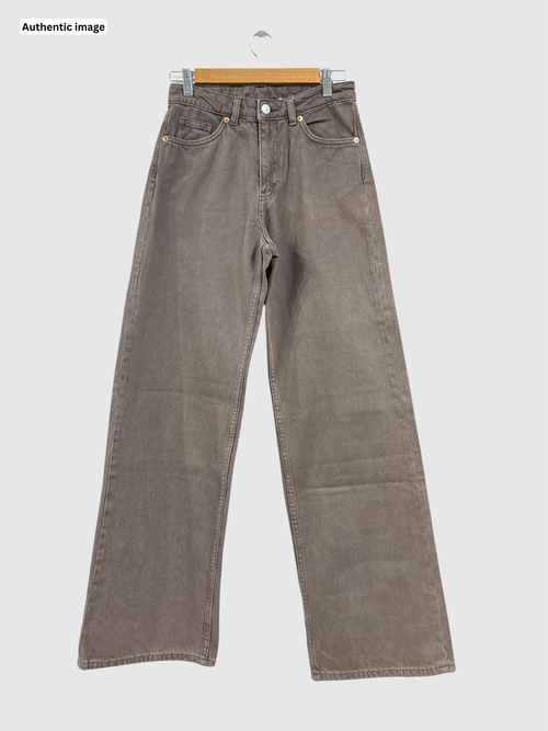 Brown Wide Leg Jeans – Stylish Comfort for Women