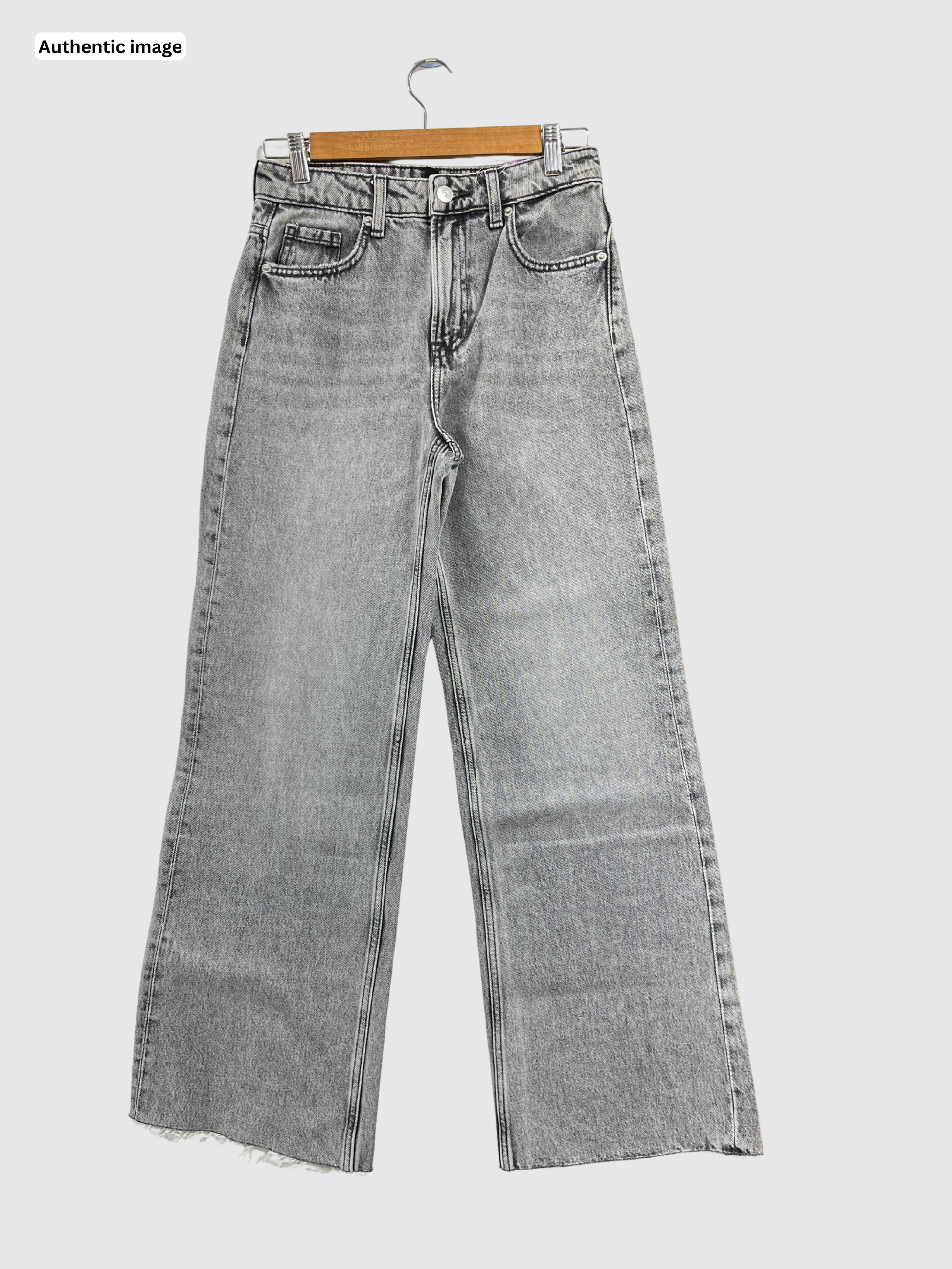 Gray Wide Leg Jeans – Effortless Chic for Women