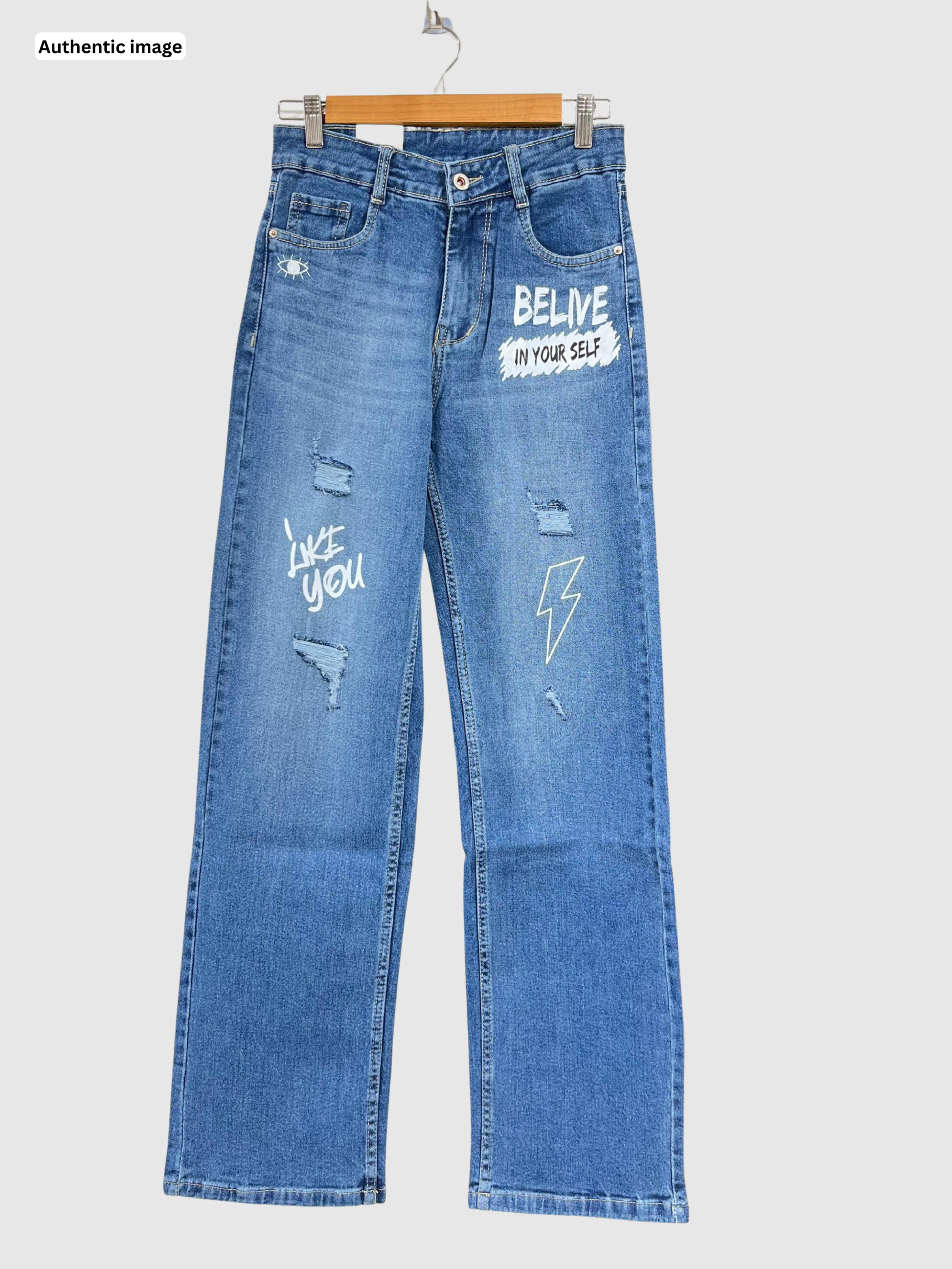 Stone Straight Fit Jeans for Women