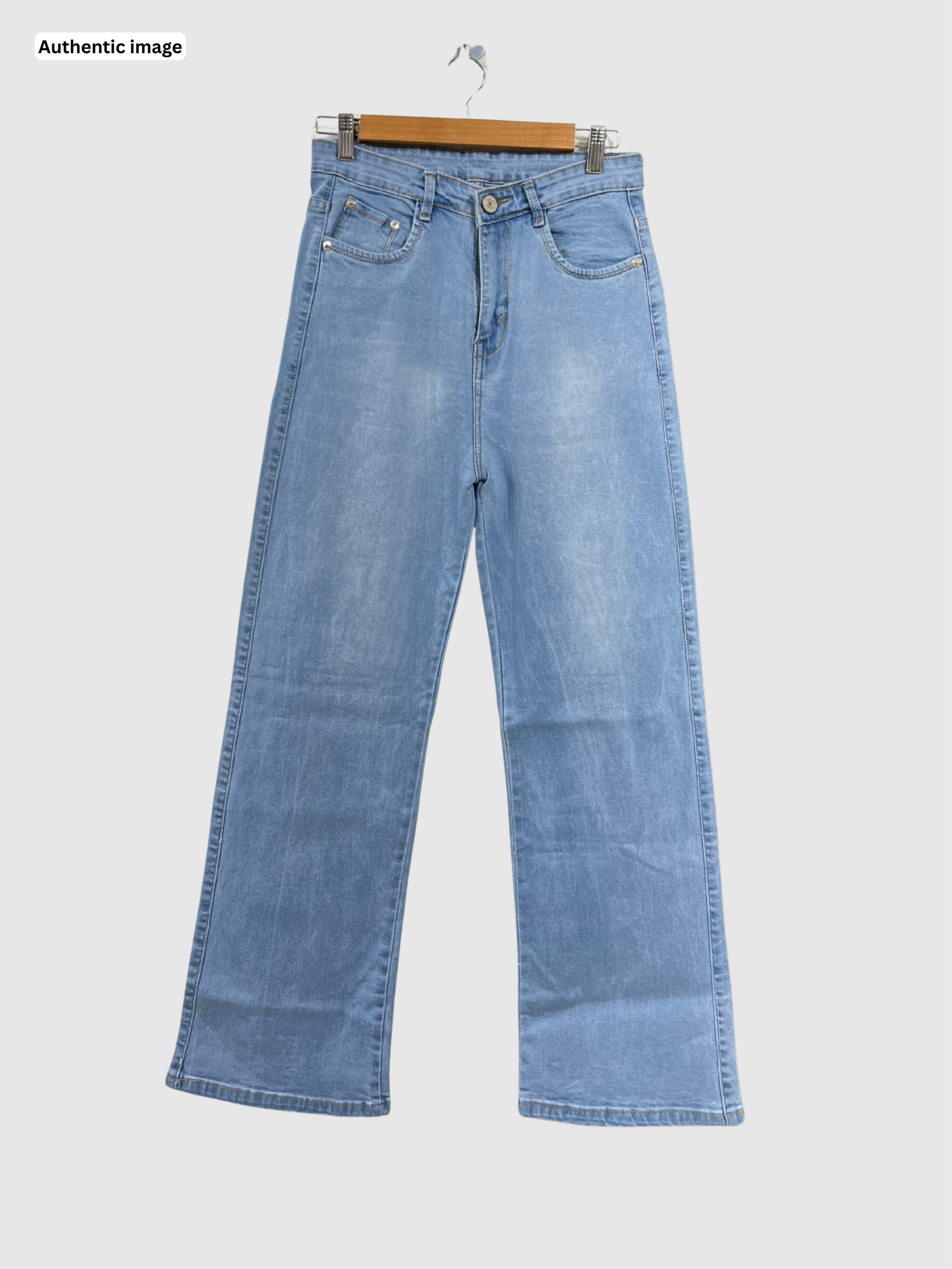 Premium Straight Fit Jeans – Light Blue