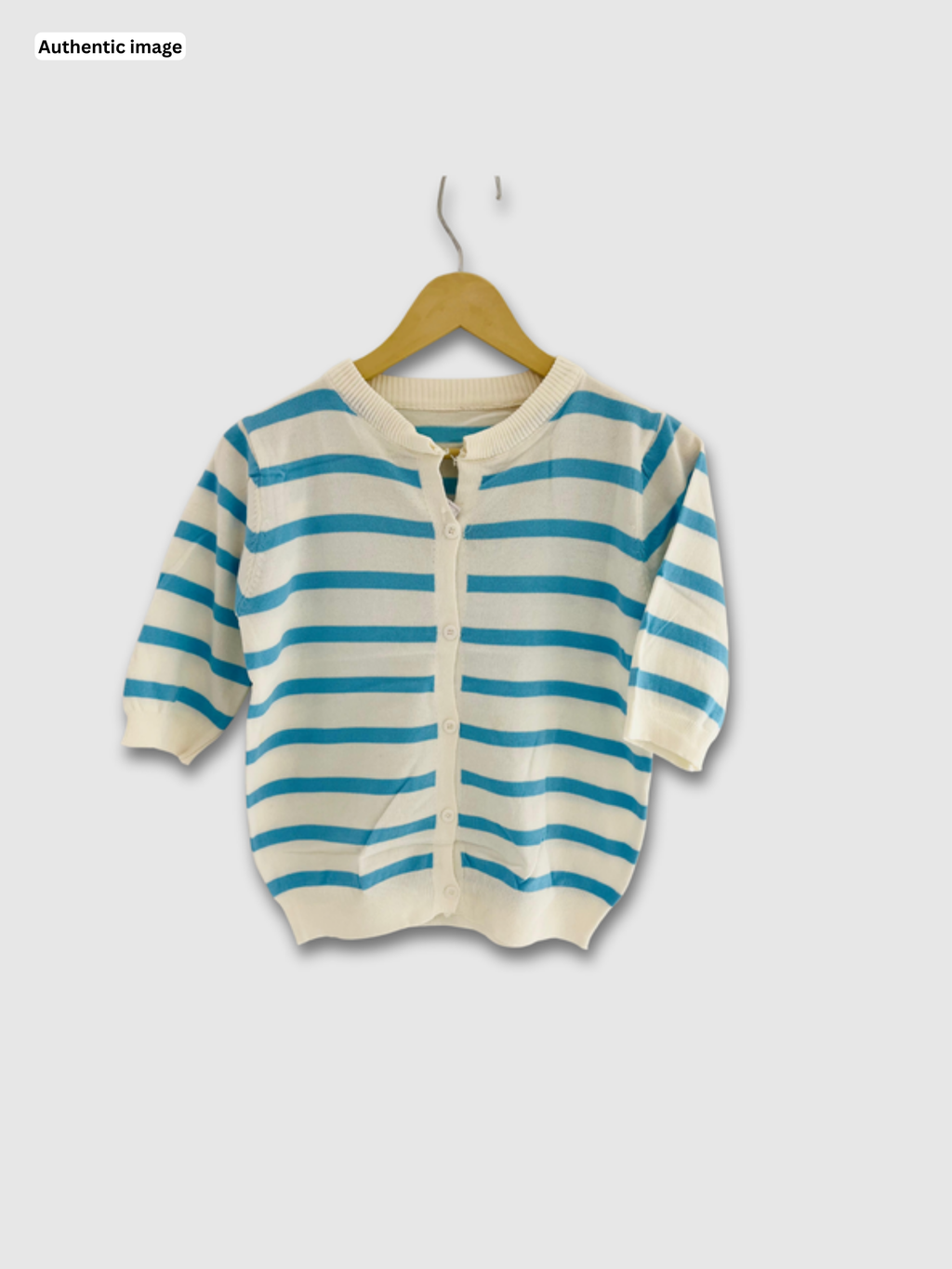 Striped Top Button