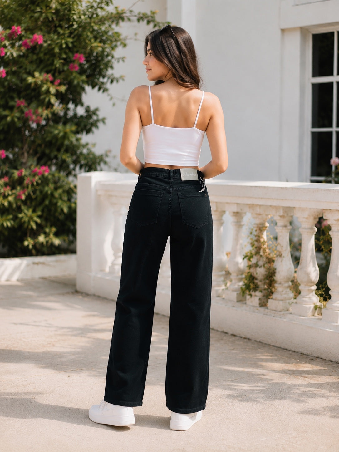 High-Waist Wide-Leg Jeans