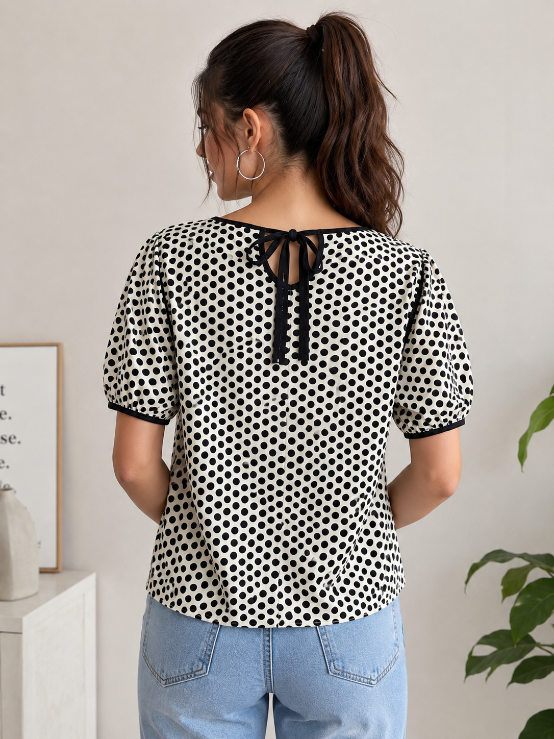Dotted Regular Top